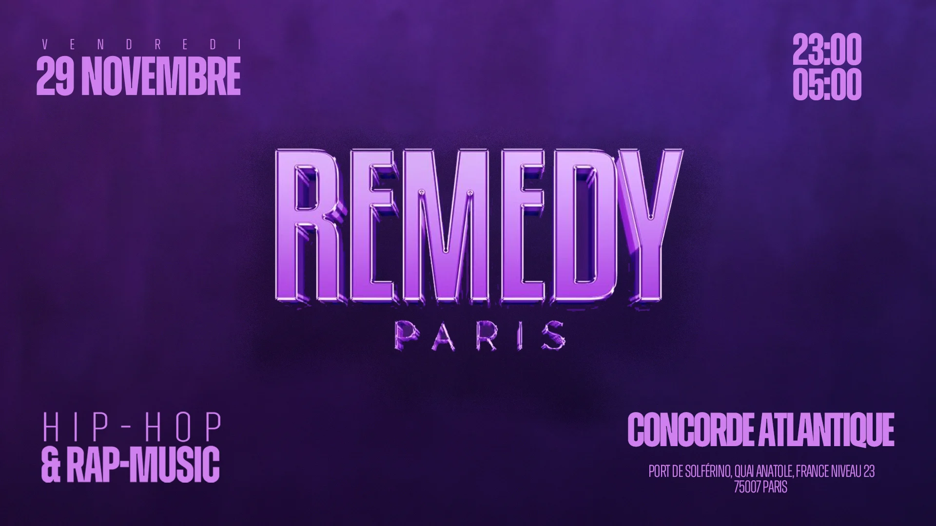 Remedy Paris | 29.11