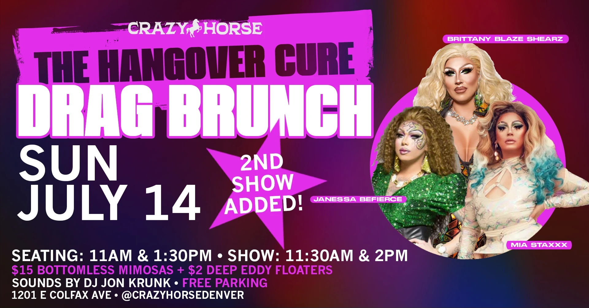 Hangover Cure Drag Brunch