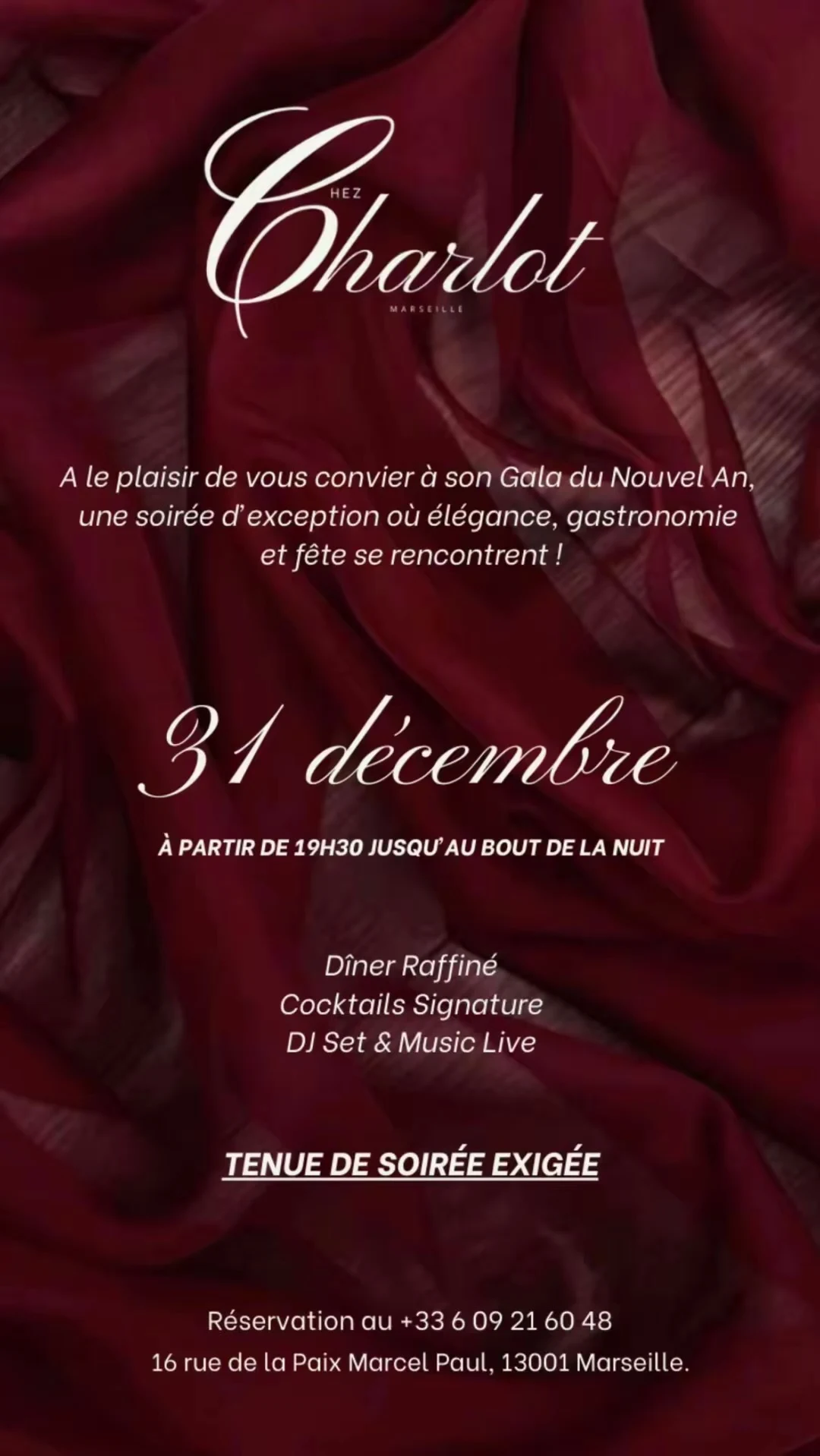 Gala Nouvel An - Chez Charlot