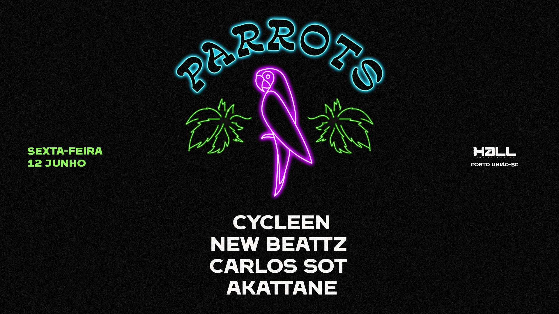 The Hall Club. Apres. Parrots