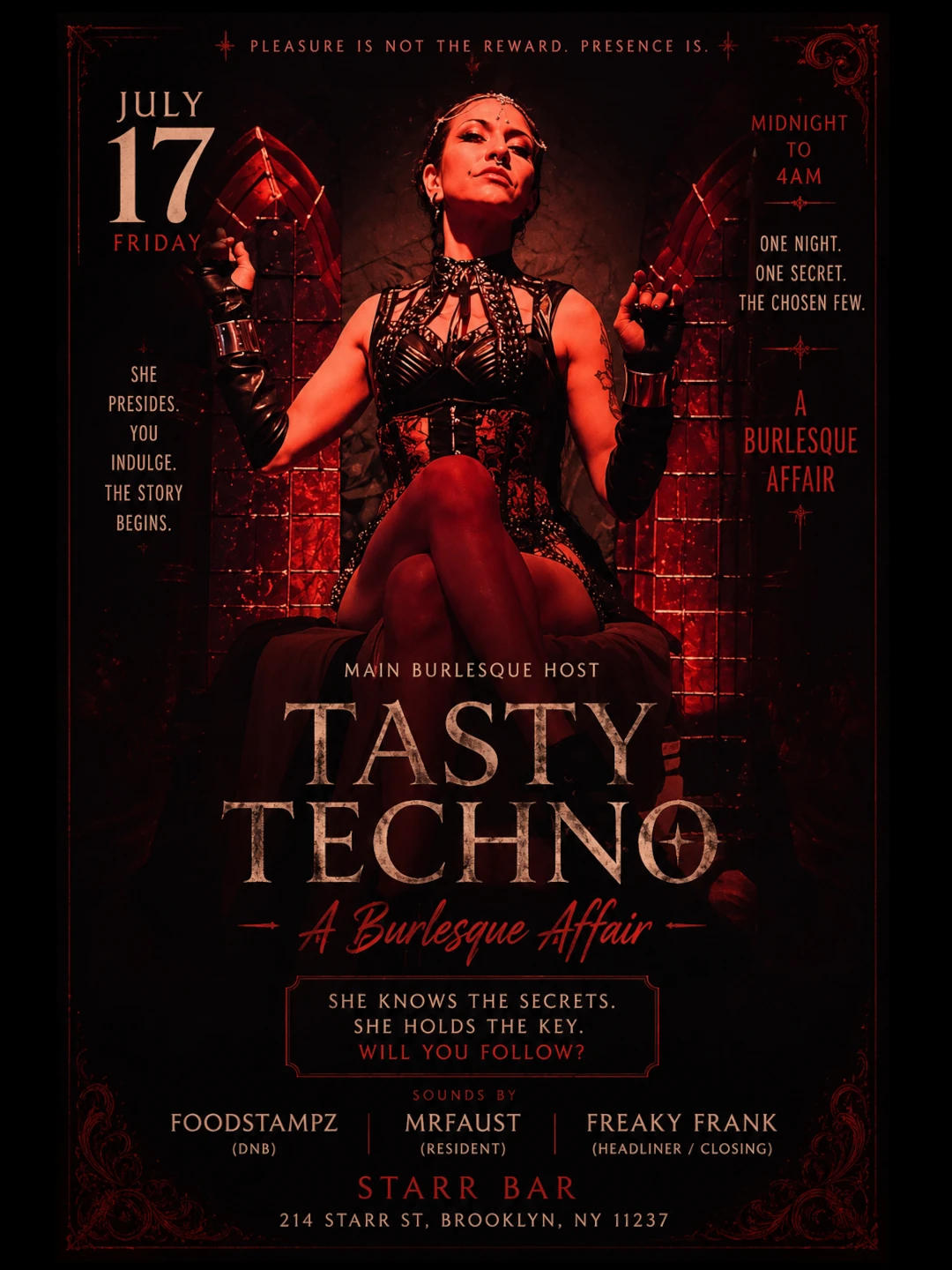 Tasty Techno - A Burlesque Affair: The First Temptation