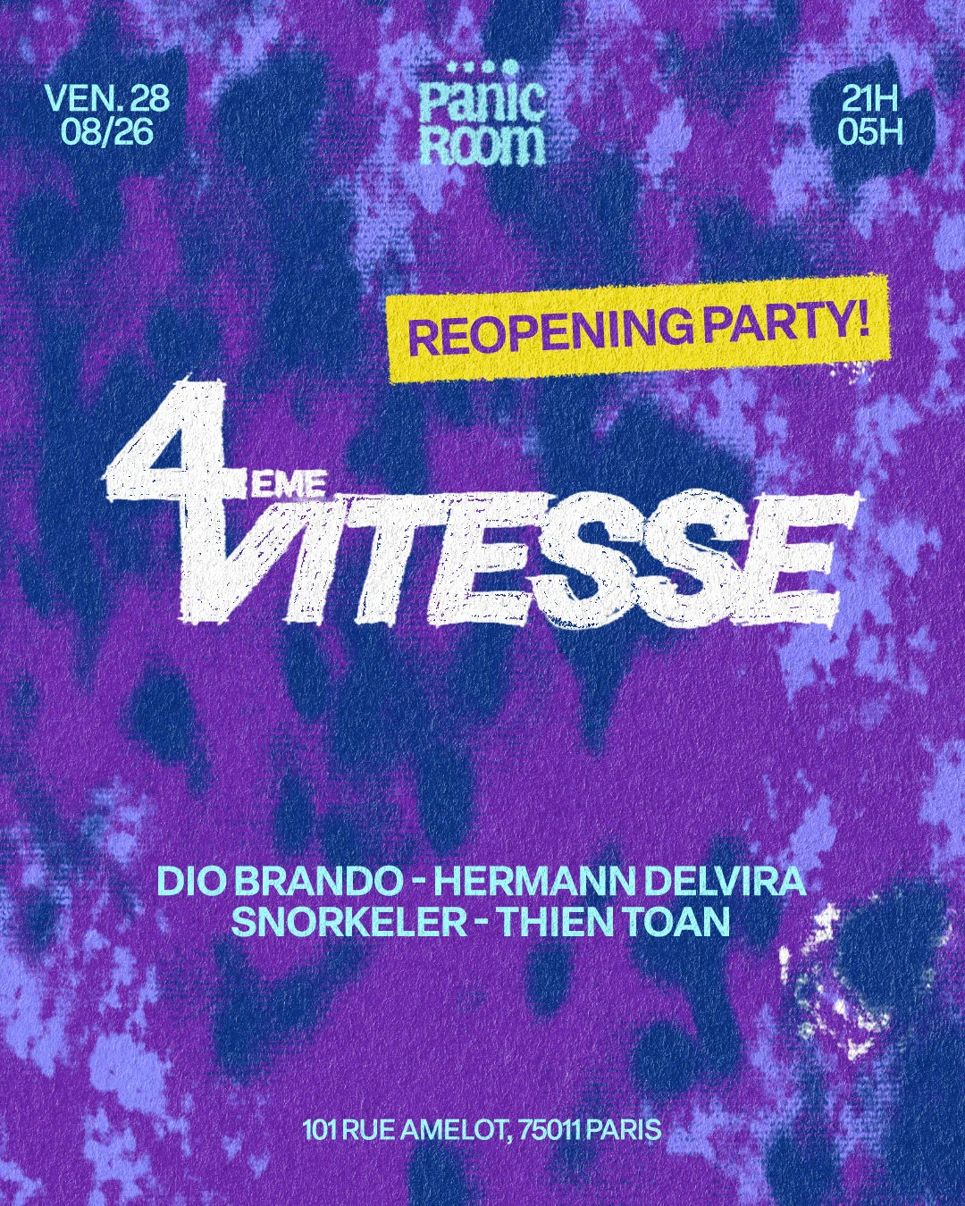Panic Reopening Party : 4eme Vitesse