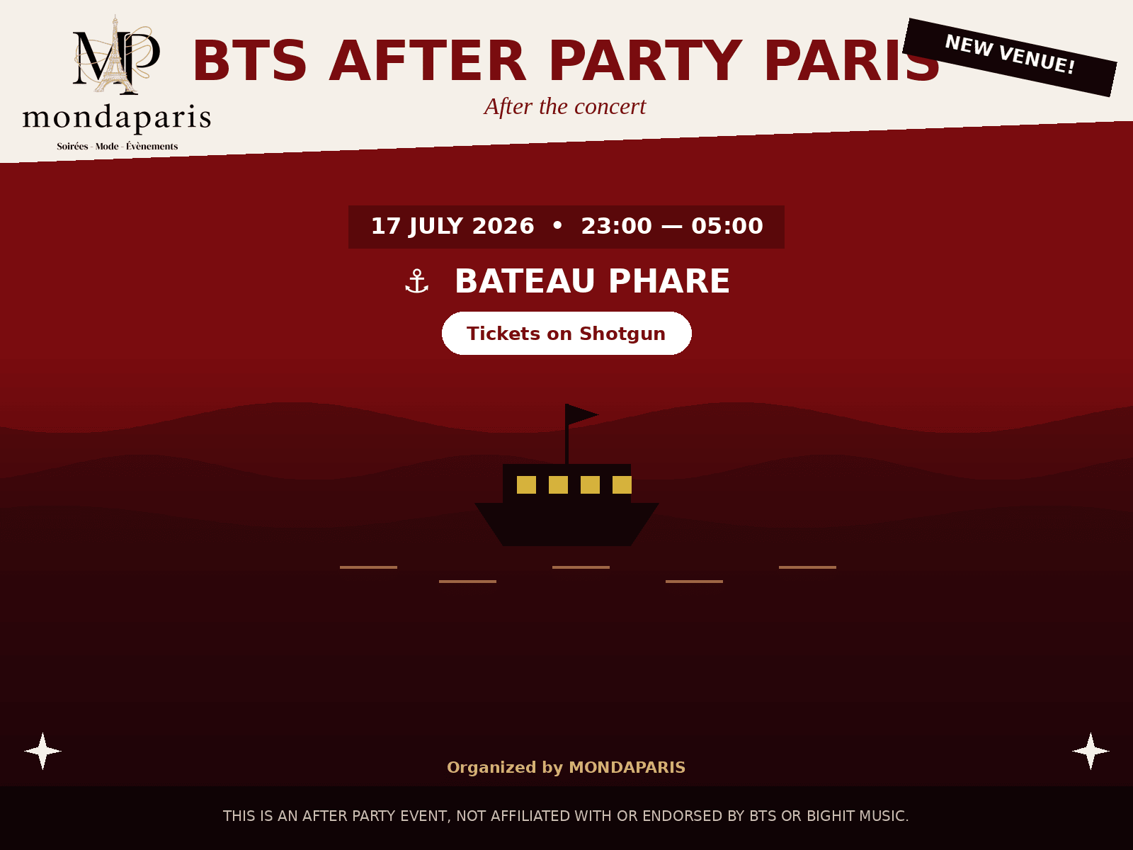 Bts After Party @Bateau Phare