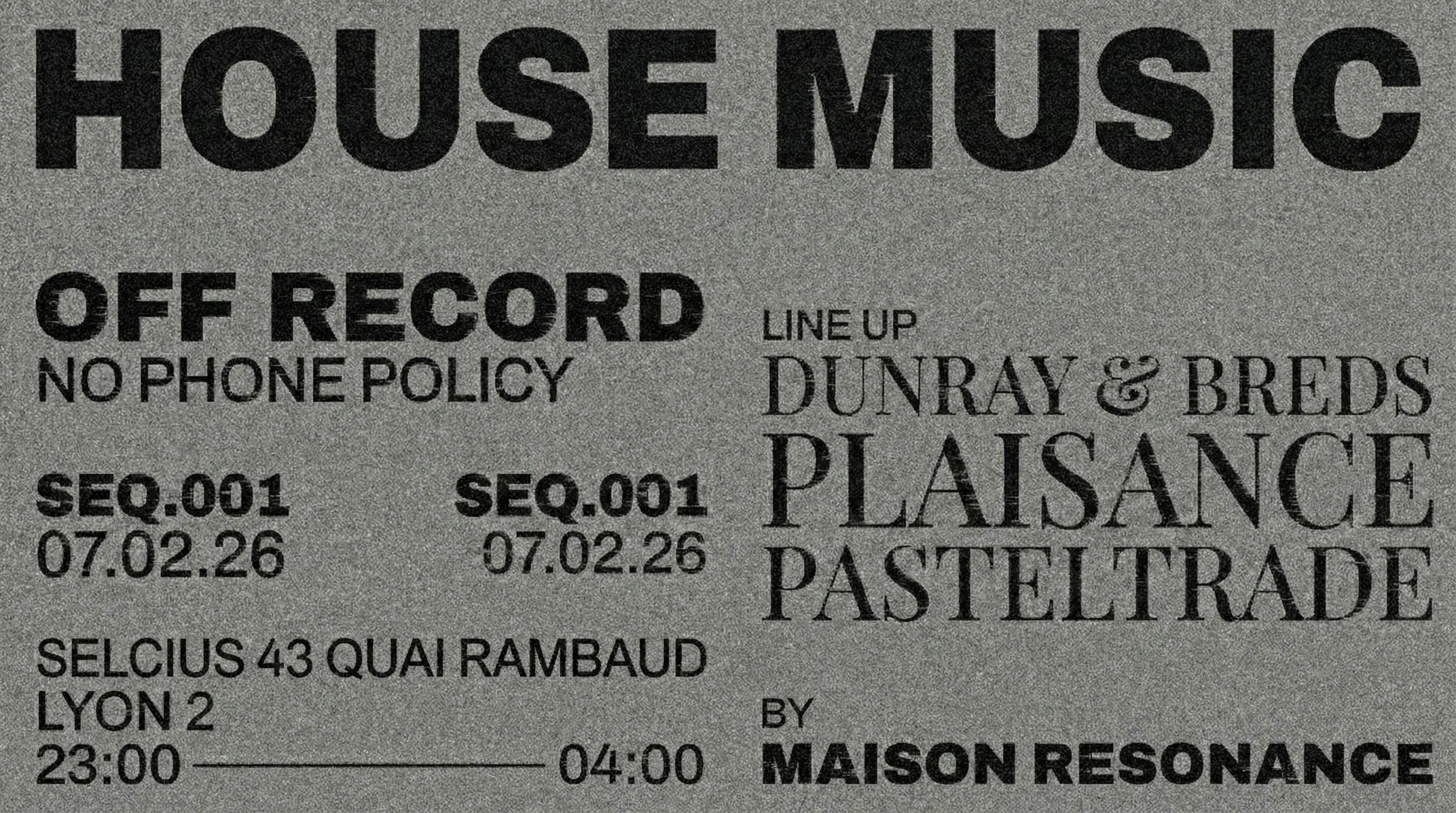 Maison Résonance : Off-Record [Seq.001]