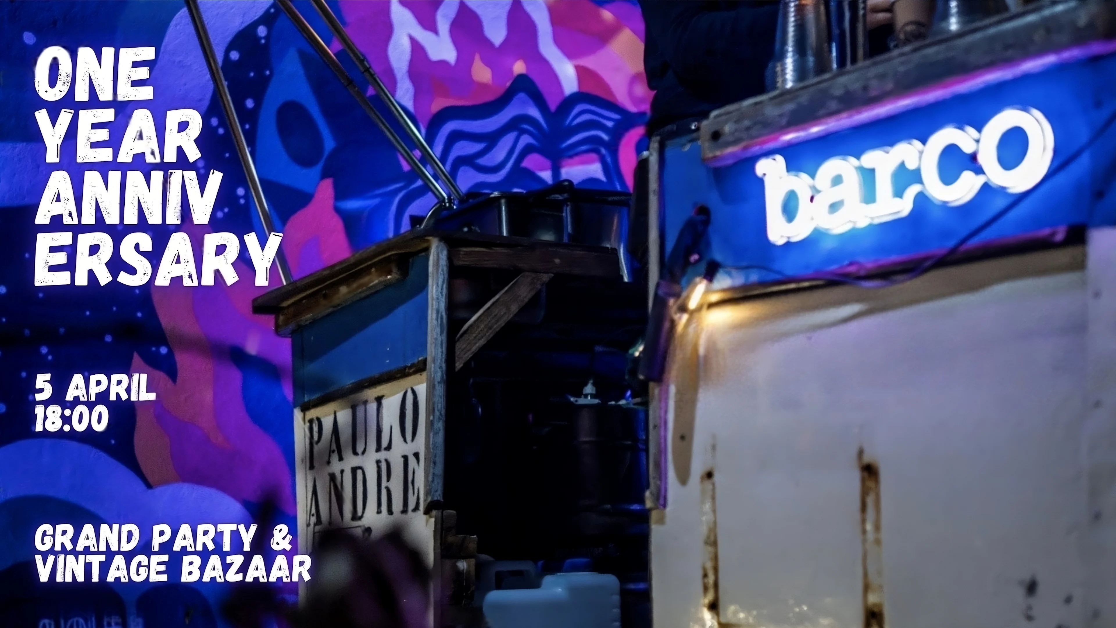 Barco: One Year Anniversary Party & Vintage Bazaar