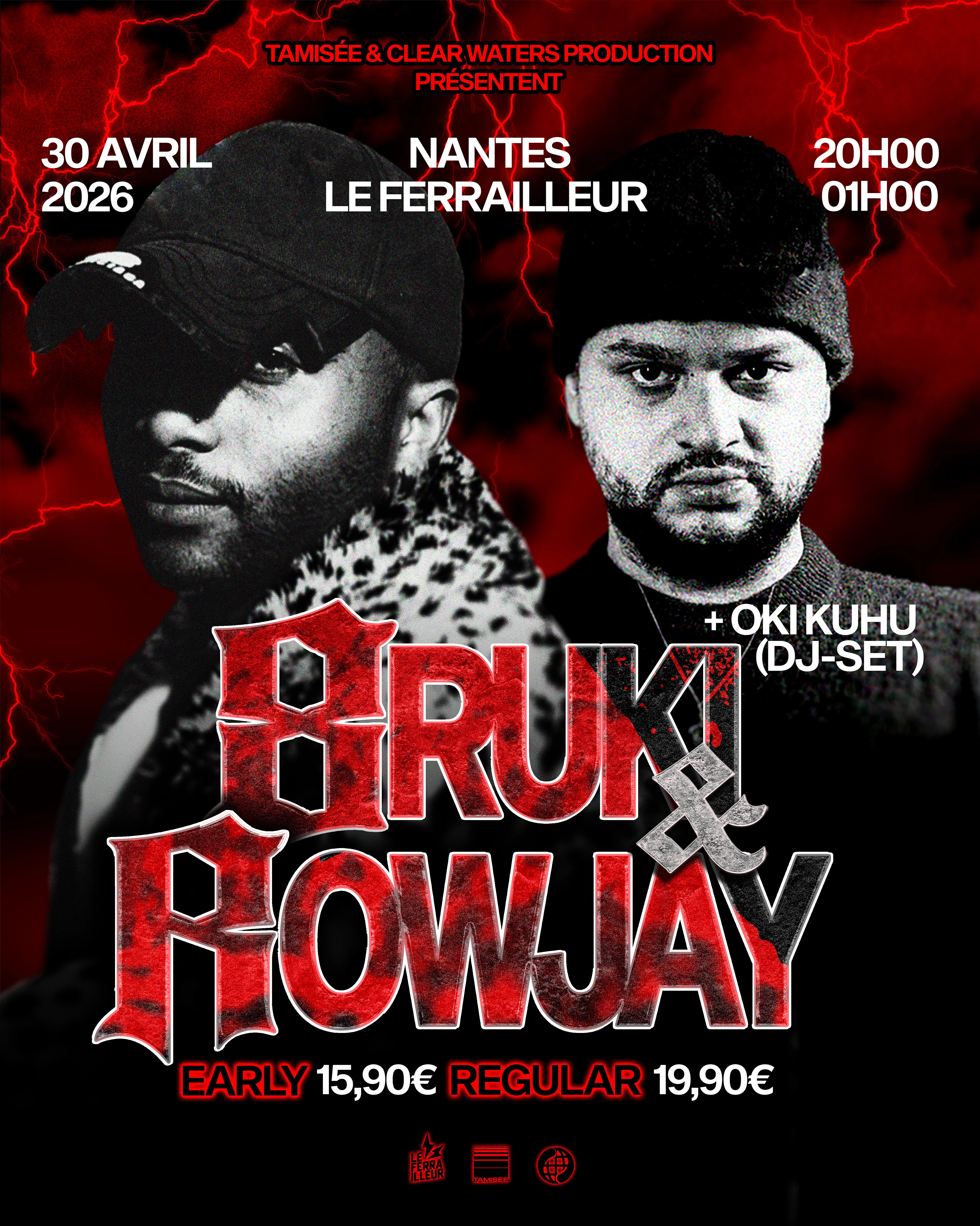 8ruki & Rowjay + Oki Kuhu - Nantes (Tamisée)