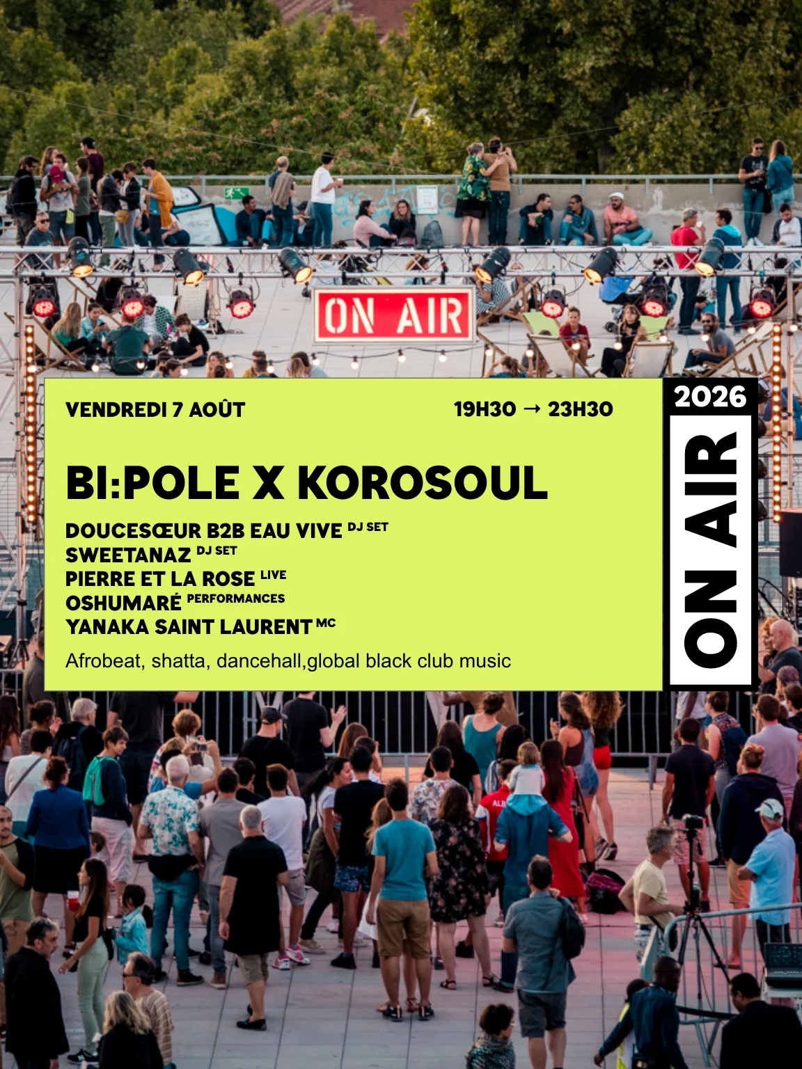 On Air 2026 : Bi:Pole X Korosoul @ Toit - Terrasse