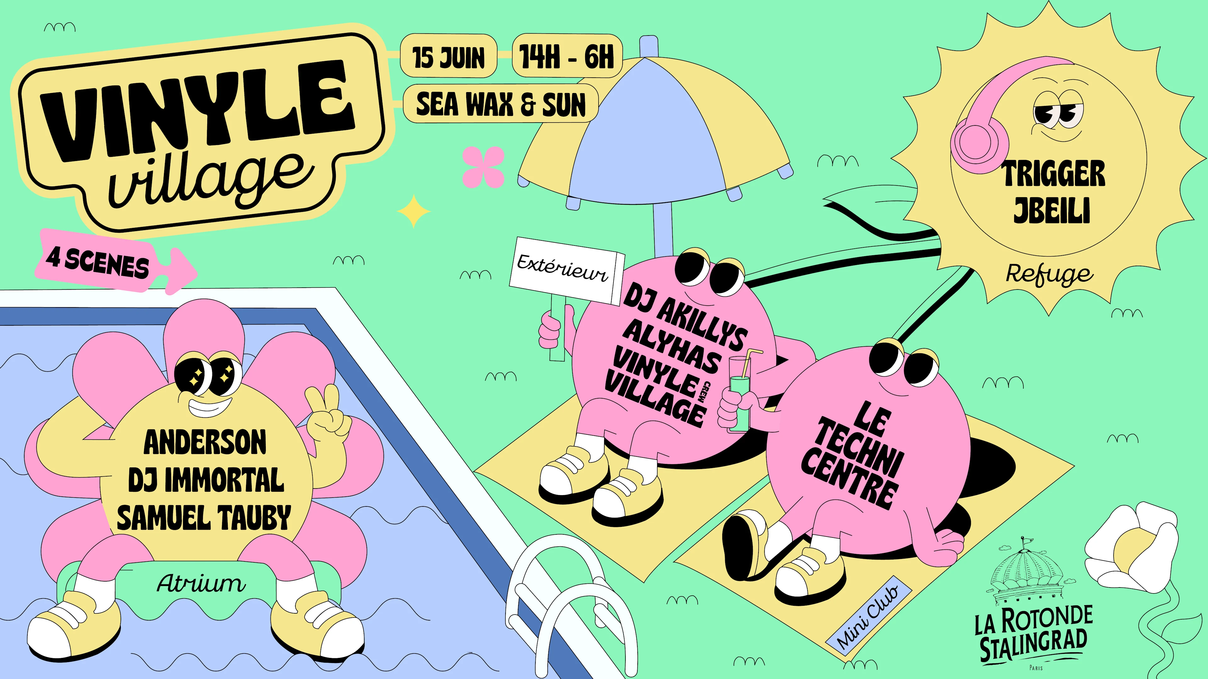 Vinyle Village ☼ Sea Wax & Sun - Free All Day & Club Xxl
