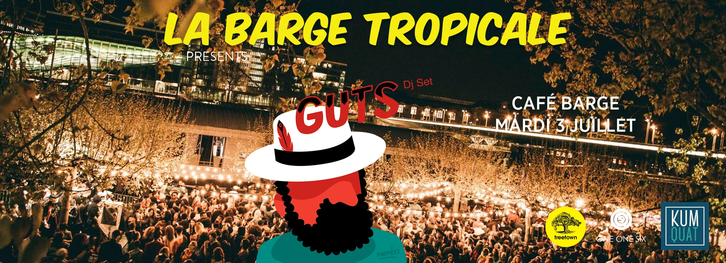 La Barge Tropicale Invite Guts & More 