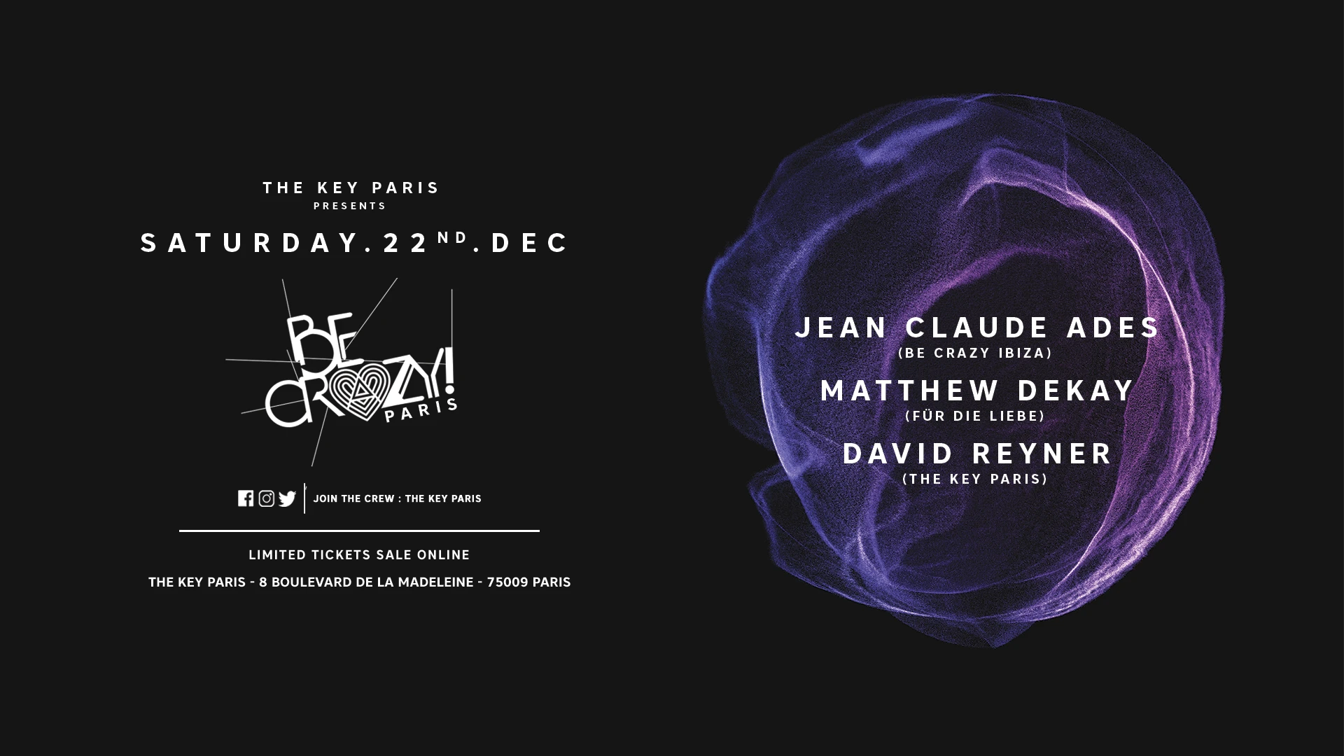 The Key Present Be Crazy! With Jean Claude Ades, Matthew Dekay