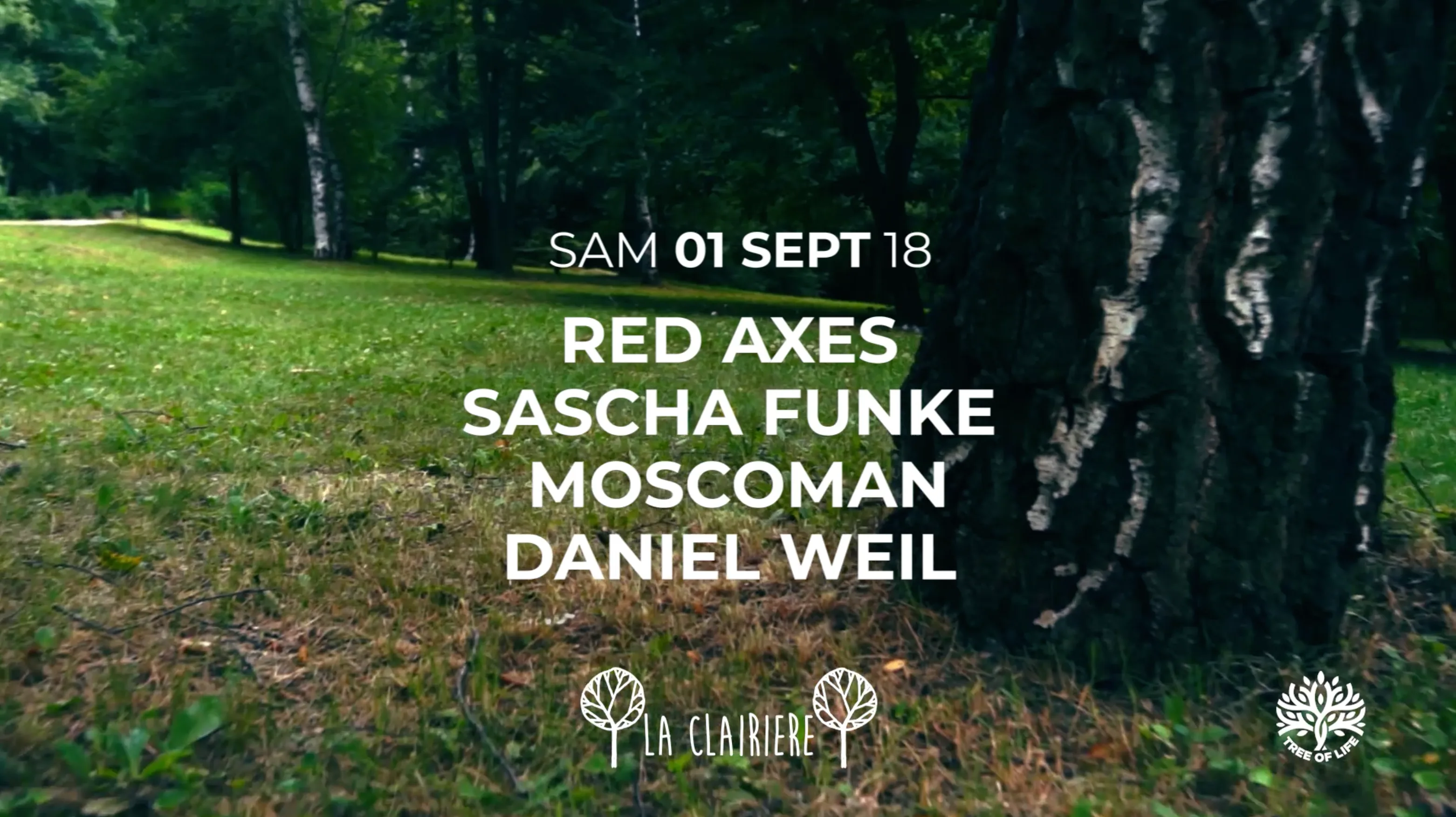 La Clairière : Red Axes, Sascha Funke, Moscoman, Daniel Weil