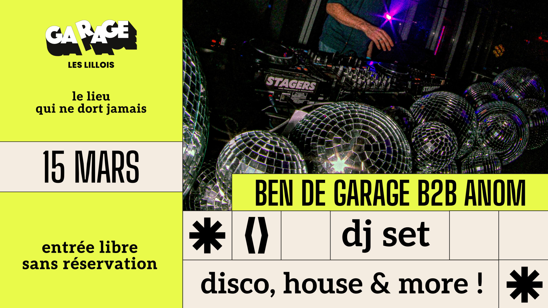 Soirée Disco À Garage - Dj Set Ben De Garage X Anom