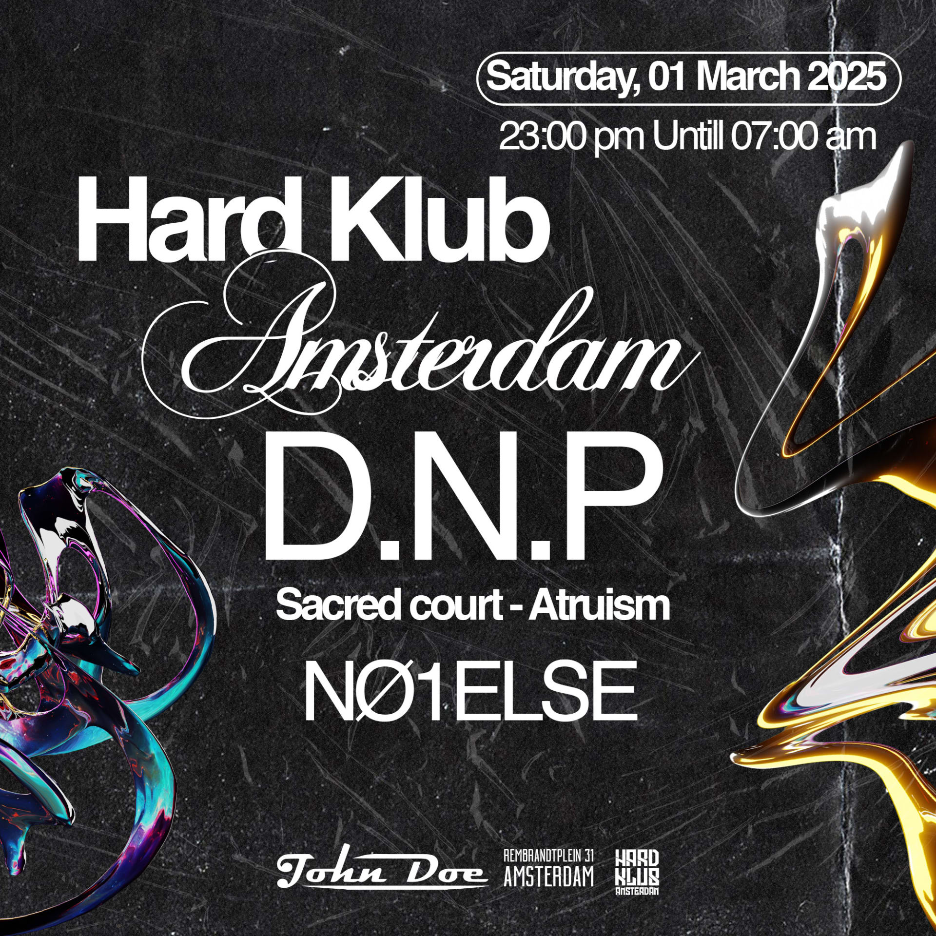 Hard Klub Amsterdam - Hard Techno W/ D.N.P (Sacred Court)