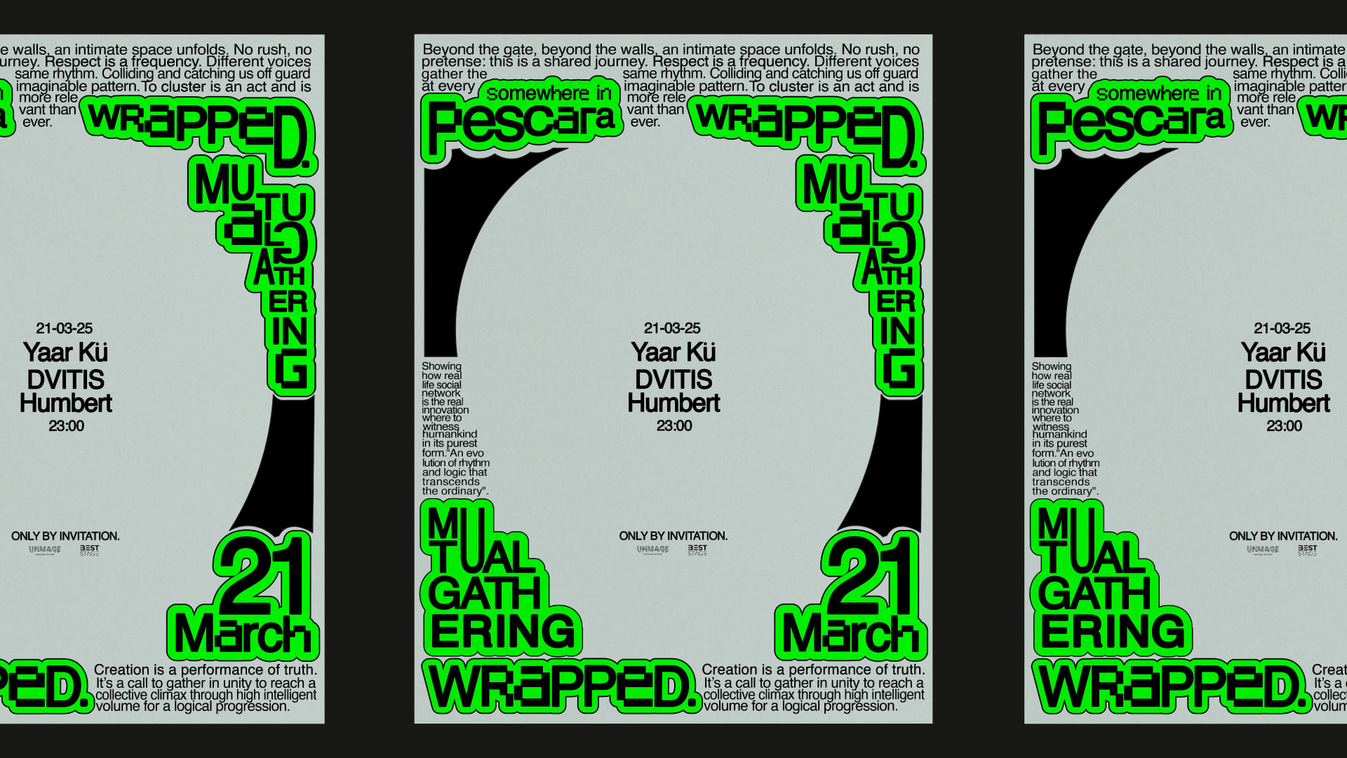 Wrapped. Mutual Gathering W/ Yaar Kü, Dvitis, Humbert