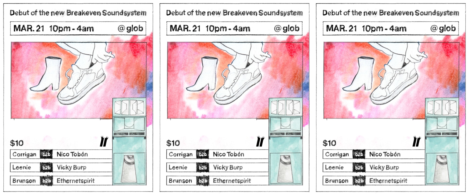 Breakeven Soundsystem Debut: All Local All Night Edition