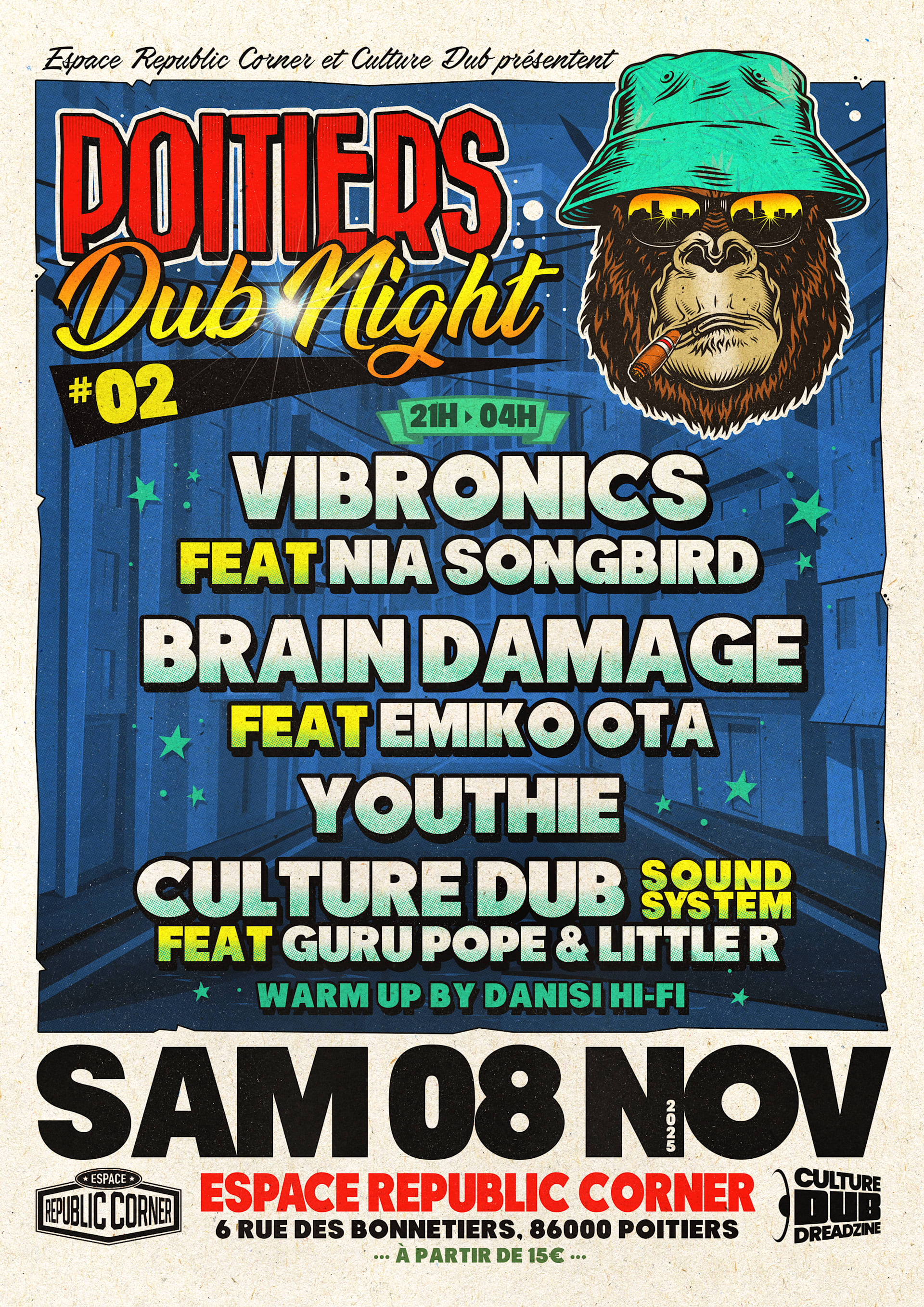 Poitiers Dub Night #2 À L'espace Republic Corner À Poitiers