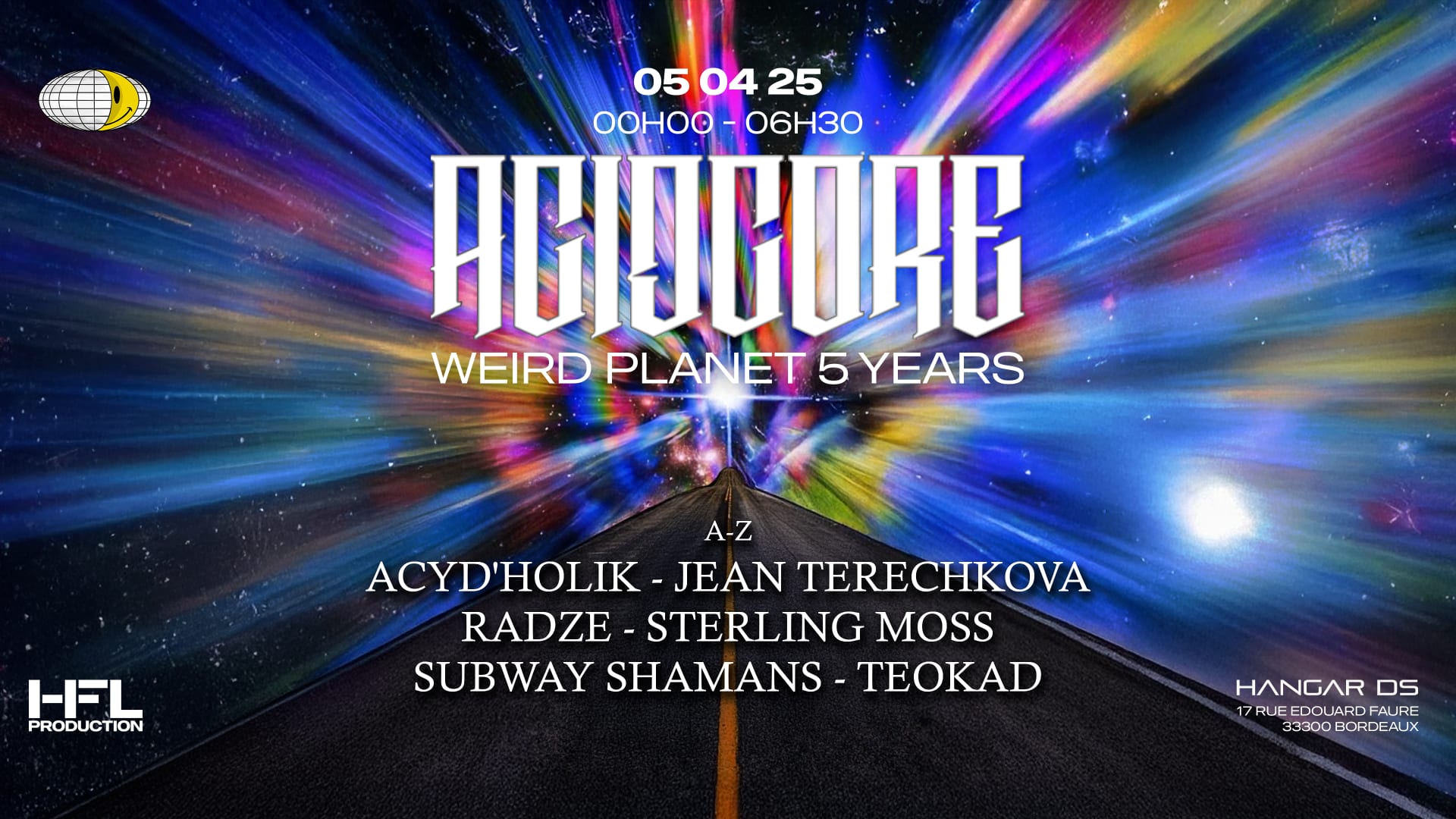 Acidcore W/ Subway Shamans / Jean Terechkova / Teokad /Radze