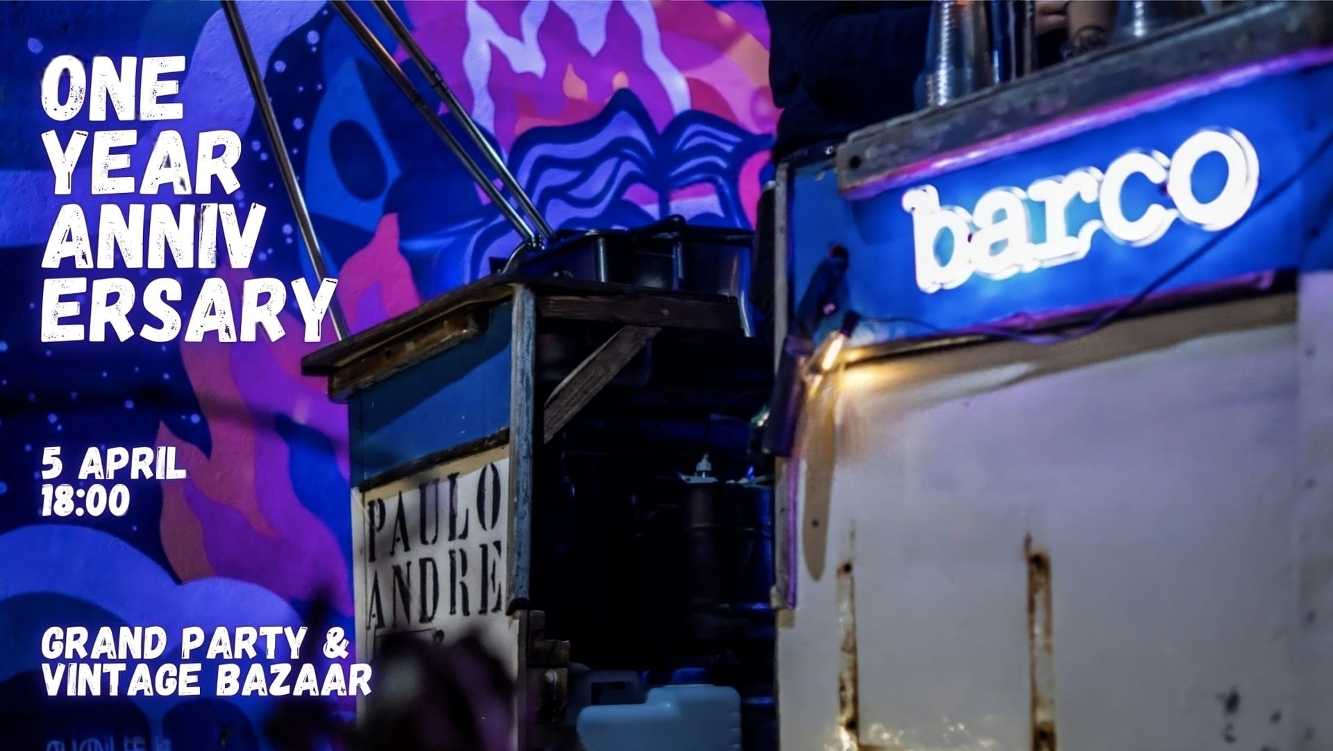 Barco: One Year Anniversary Party & Vintage Bazaar