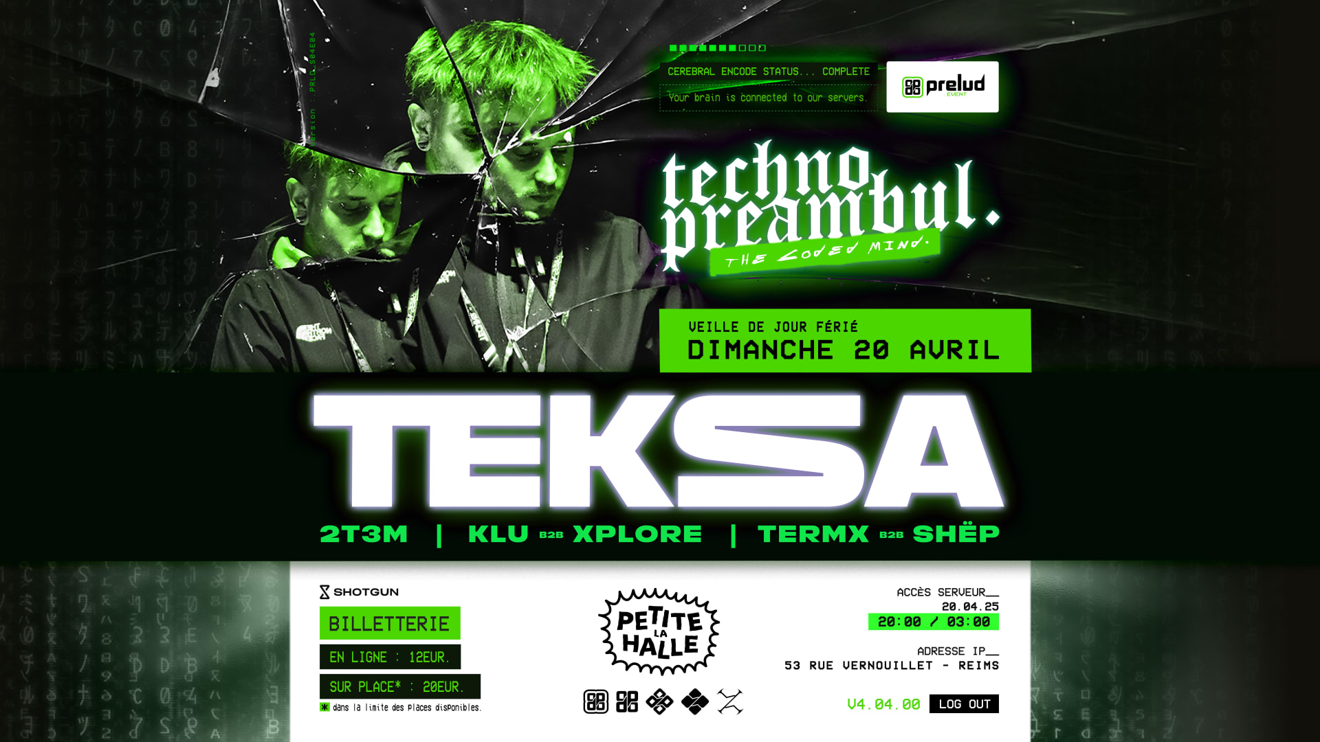 Techno Preambul By Prelud Event W/ Teksa