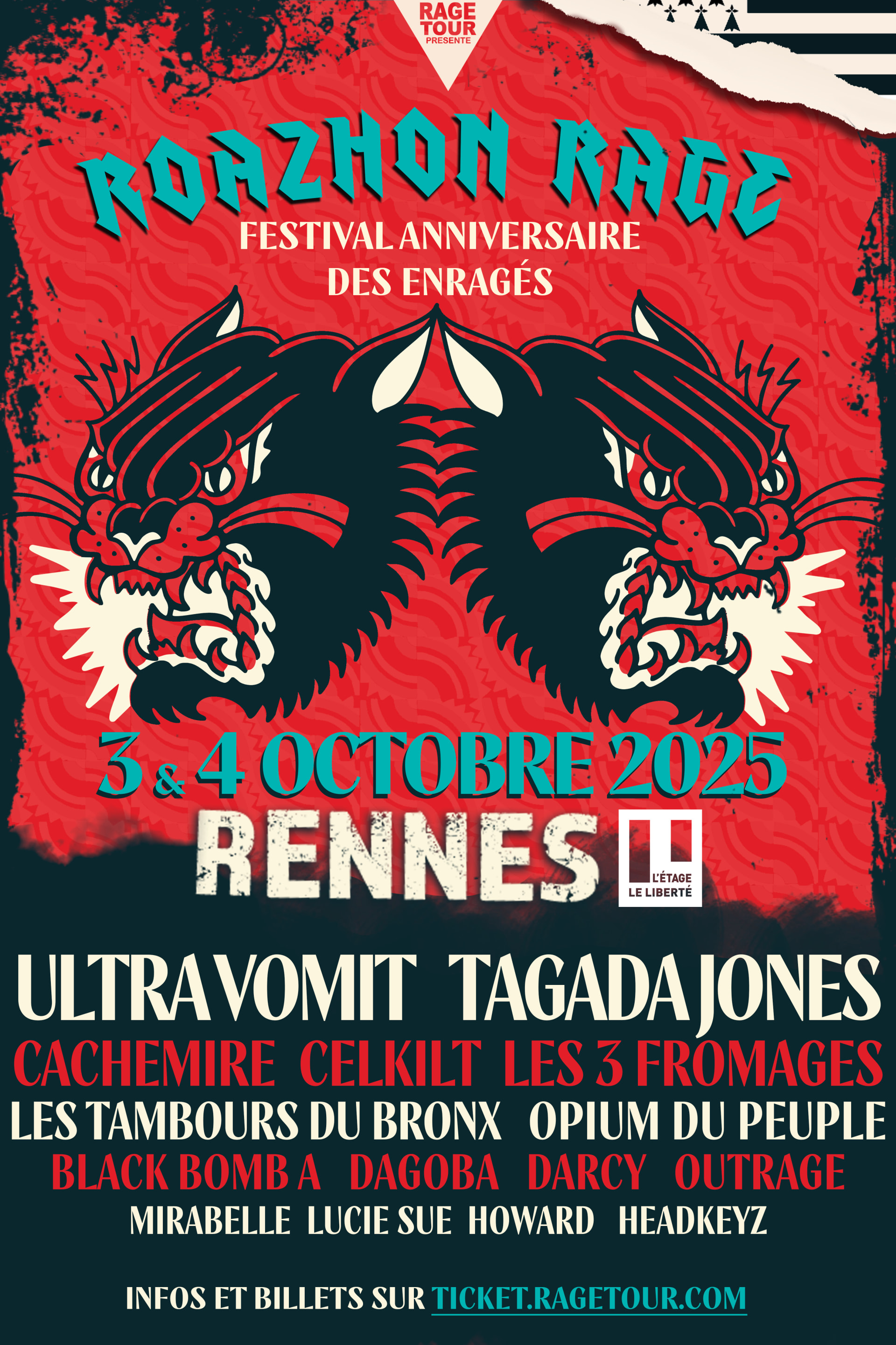 Roazhon Rage - Festival Anniversaire Des Enragés