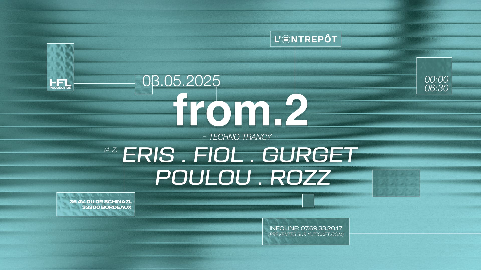 From2 Techno Trancy W/ Eris / Fiol / Gurget / Poulou / Rozz