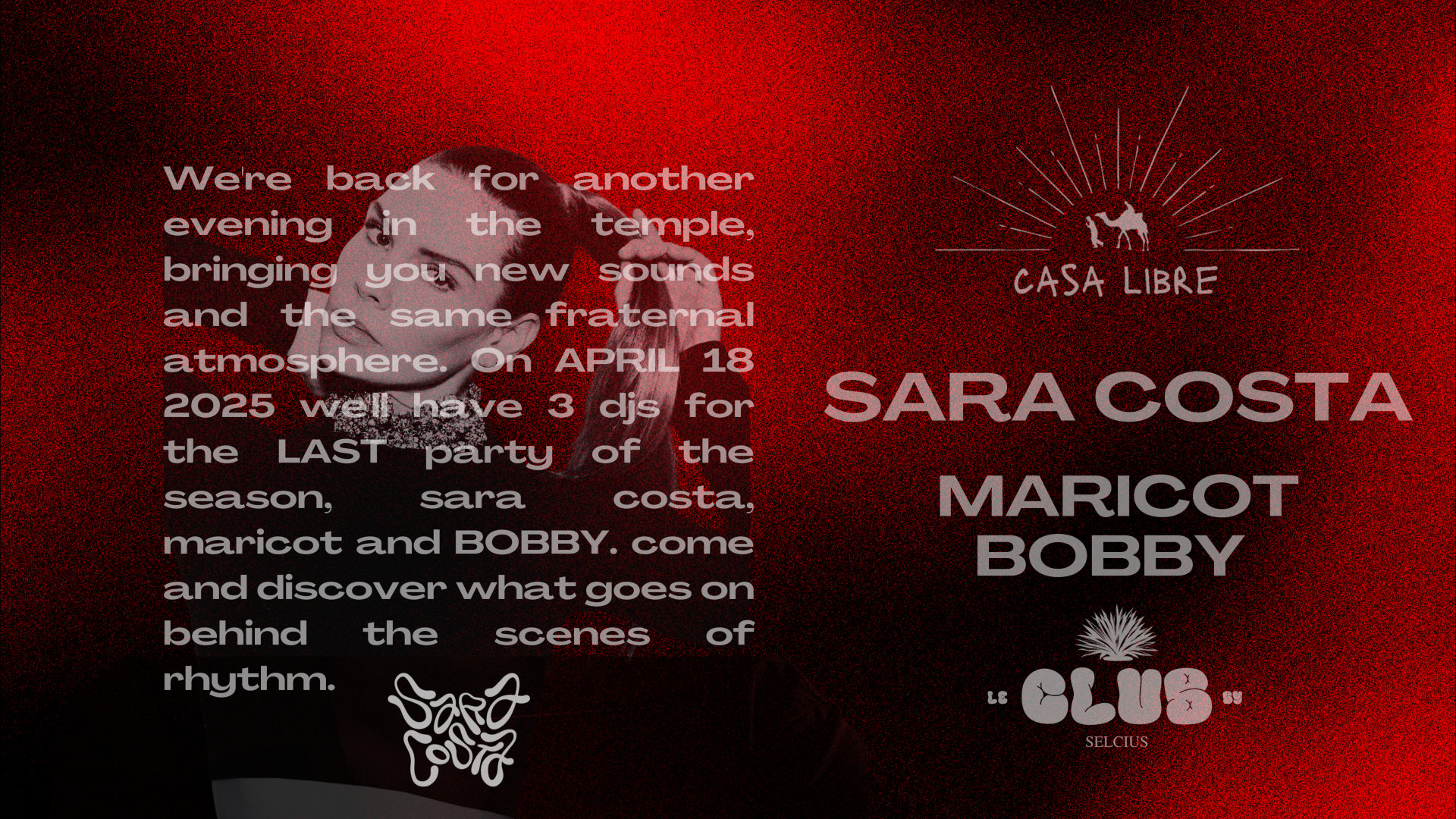 Casa Libre 12. Sara Costa - Maricot - Bobby