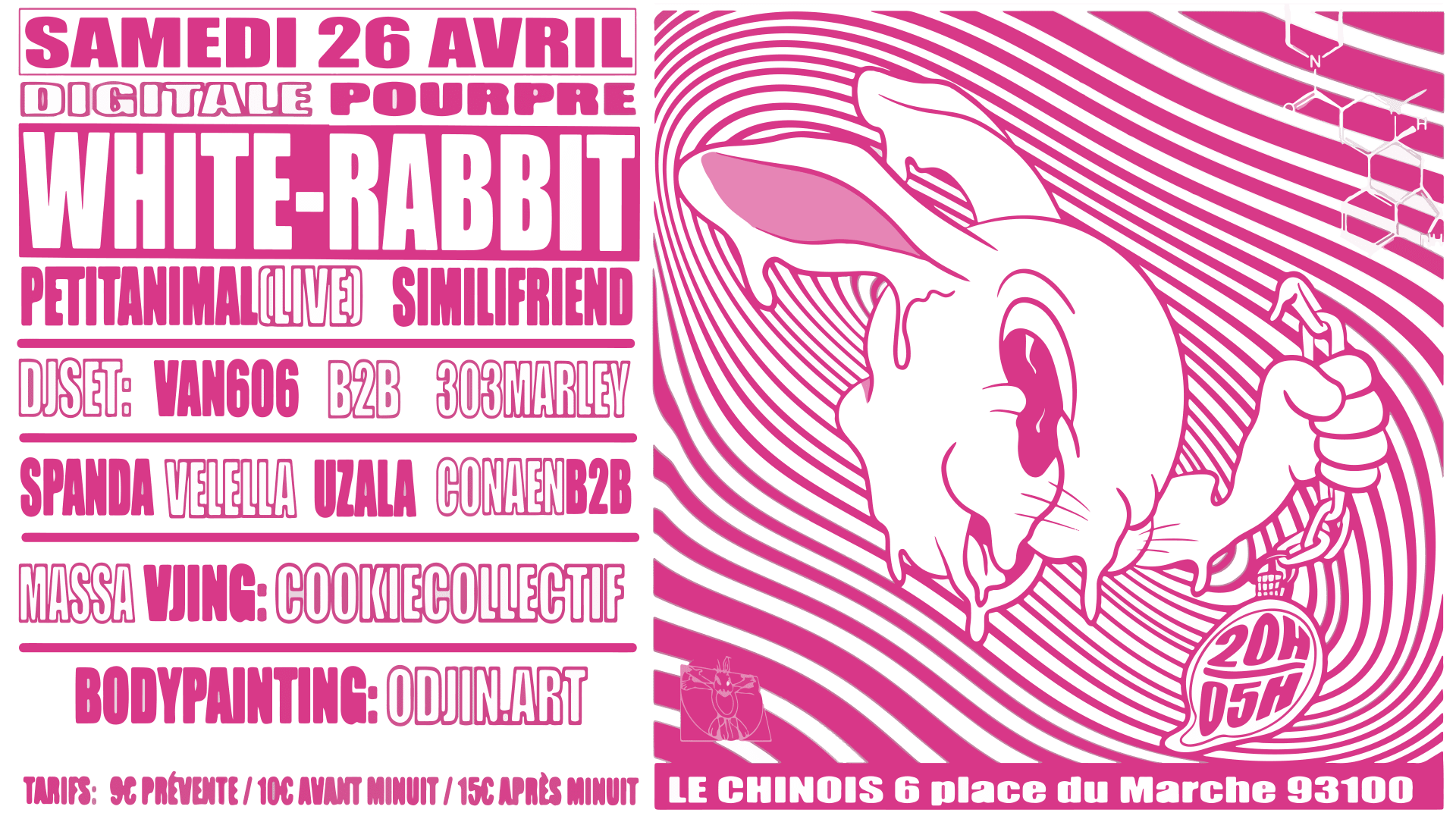 White Rabbit Par Digitale Pourpre