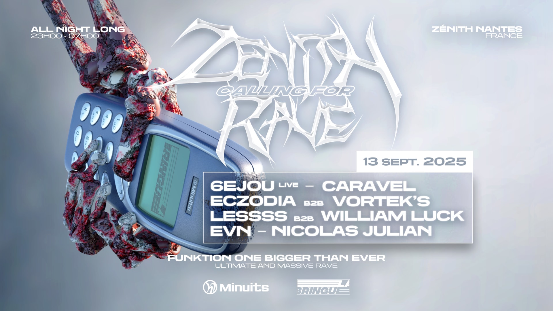 La Bringue X Minuits : Zenith Calling For Rave
