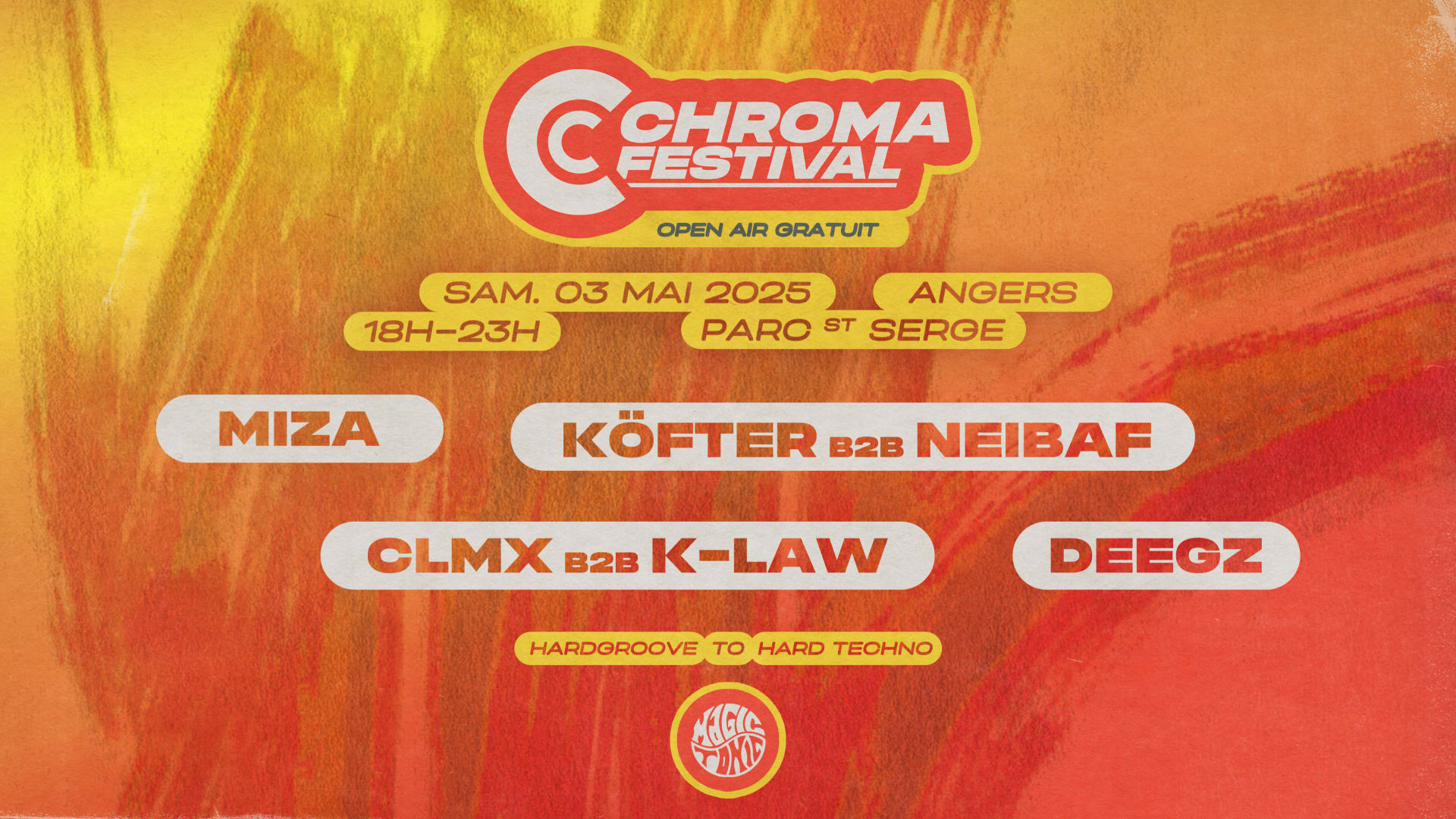 Chroma Festival : Open Air Gratuit - Angers