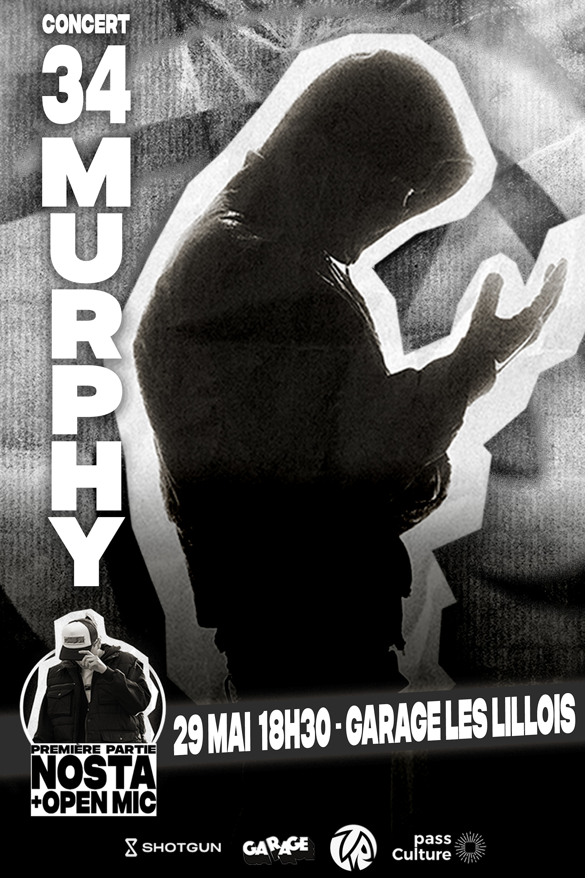 Concert 34 Murphy - 1ère Partie Nosta + Open Mic Ltr
