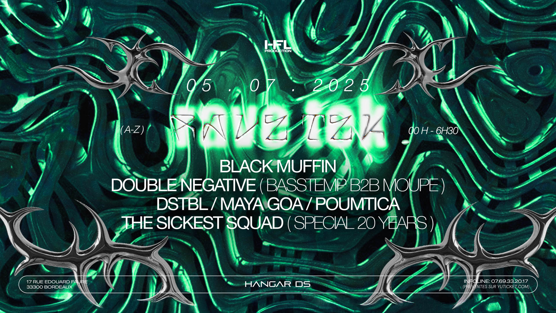 Ravetek W/ The Sickest Squad / Double Negative / Dstbl ...
