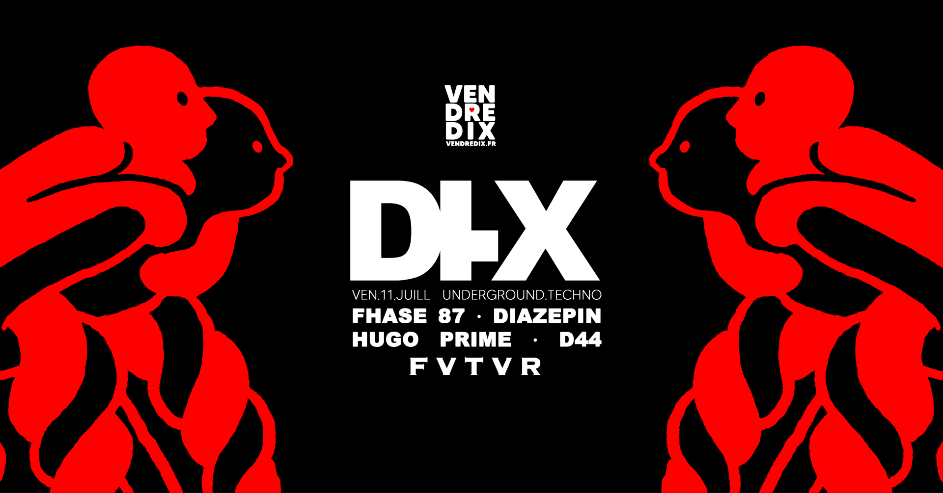 DI.X Techno : Fhase 87, Diazepin, Hugo Prime, D44