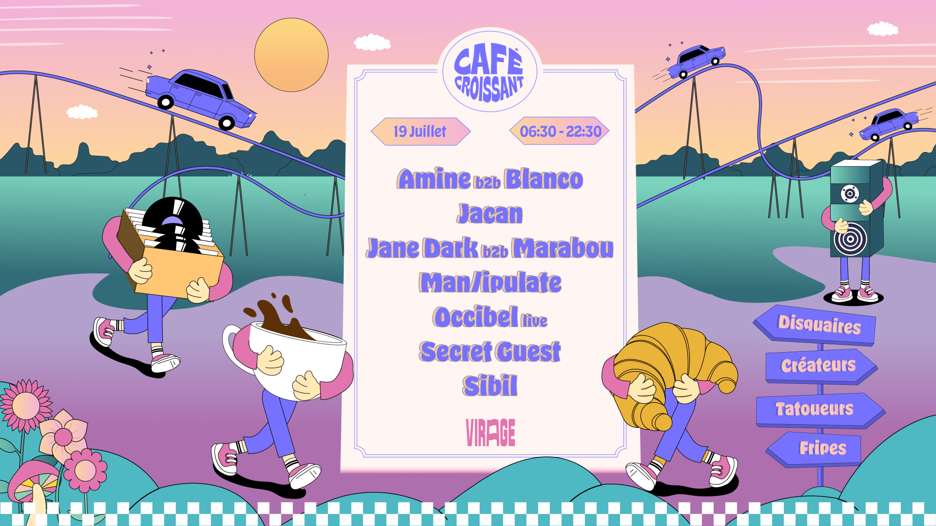 Café Croissant : Sibil, Manipulate & More - Open Air @Virage