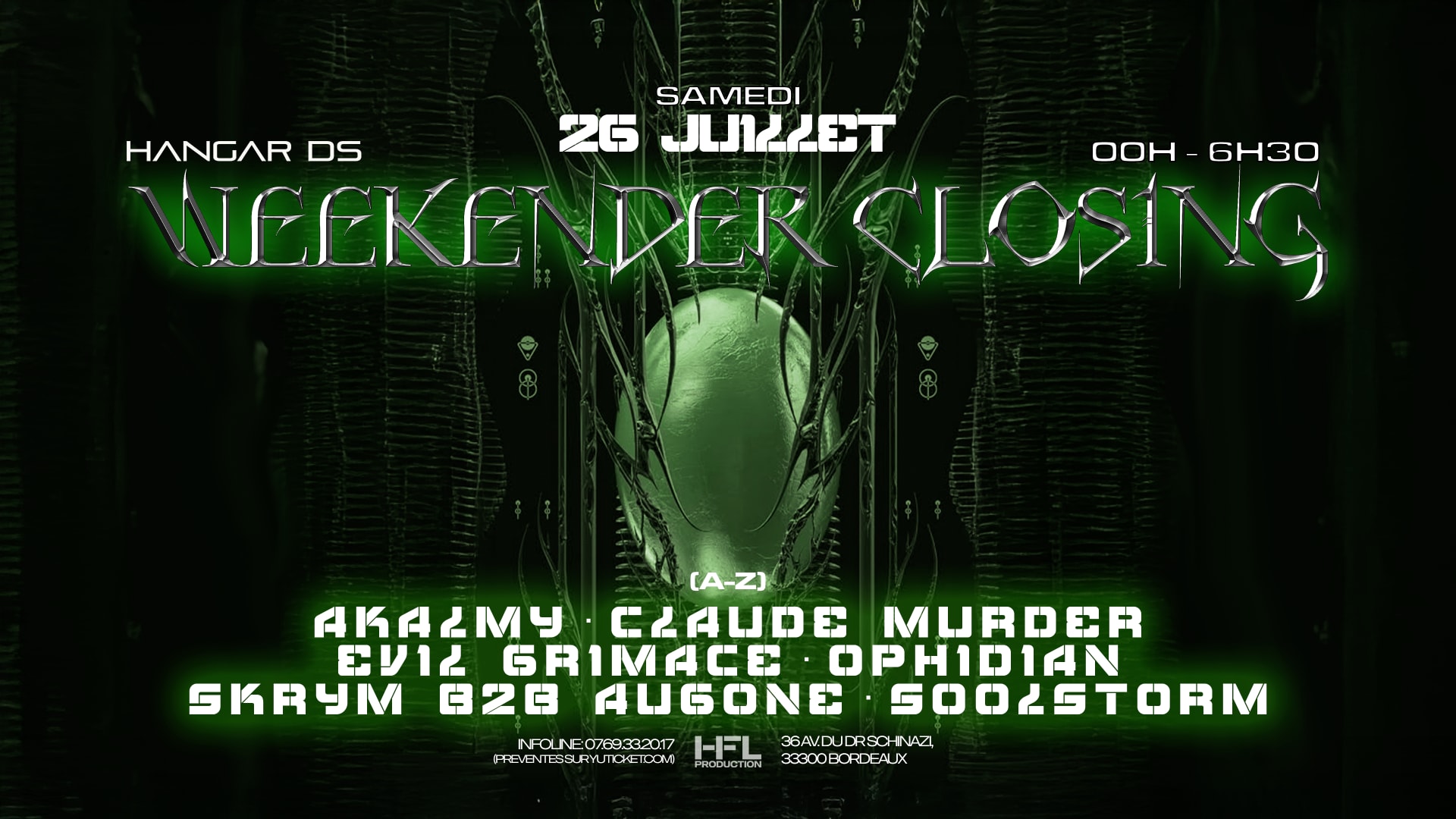 Weekender Closing  W/ Evil Grimace / Ophidian / Skrym ...