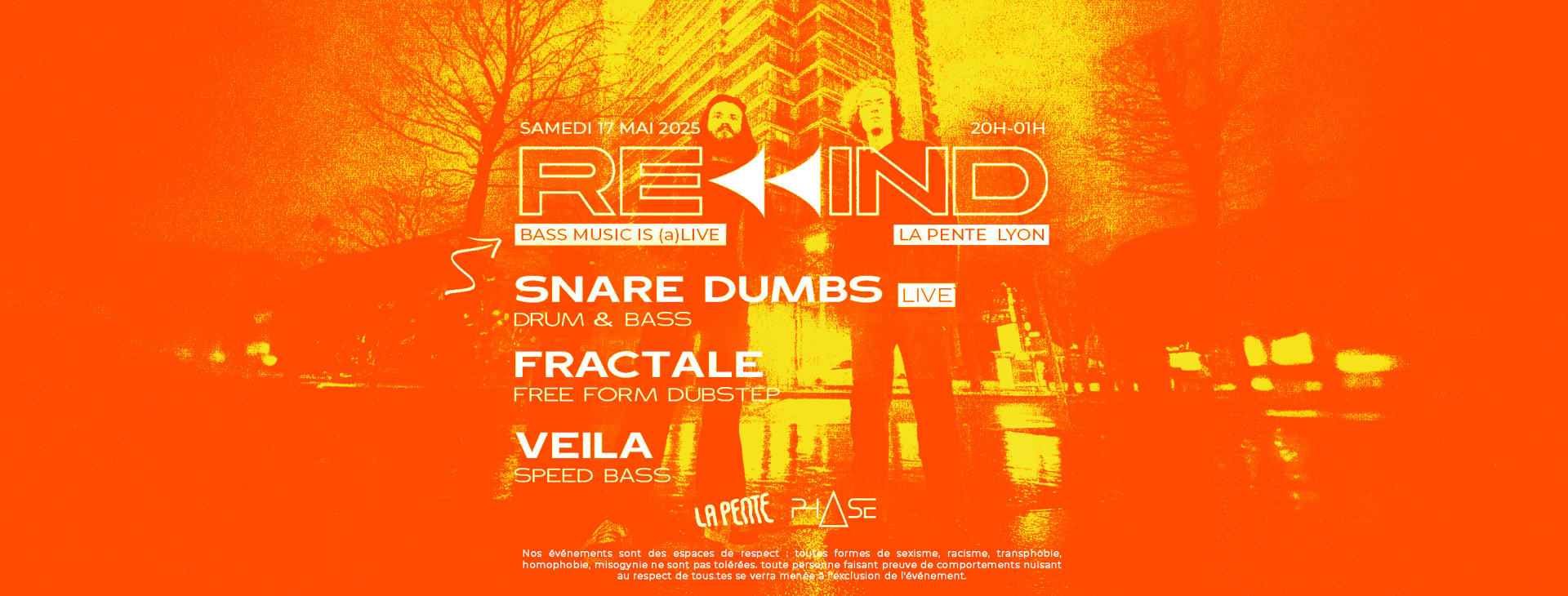 Rewind #6 W/ Snare Dumbs (Live), Fractale & Veila