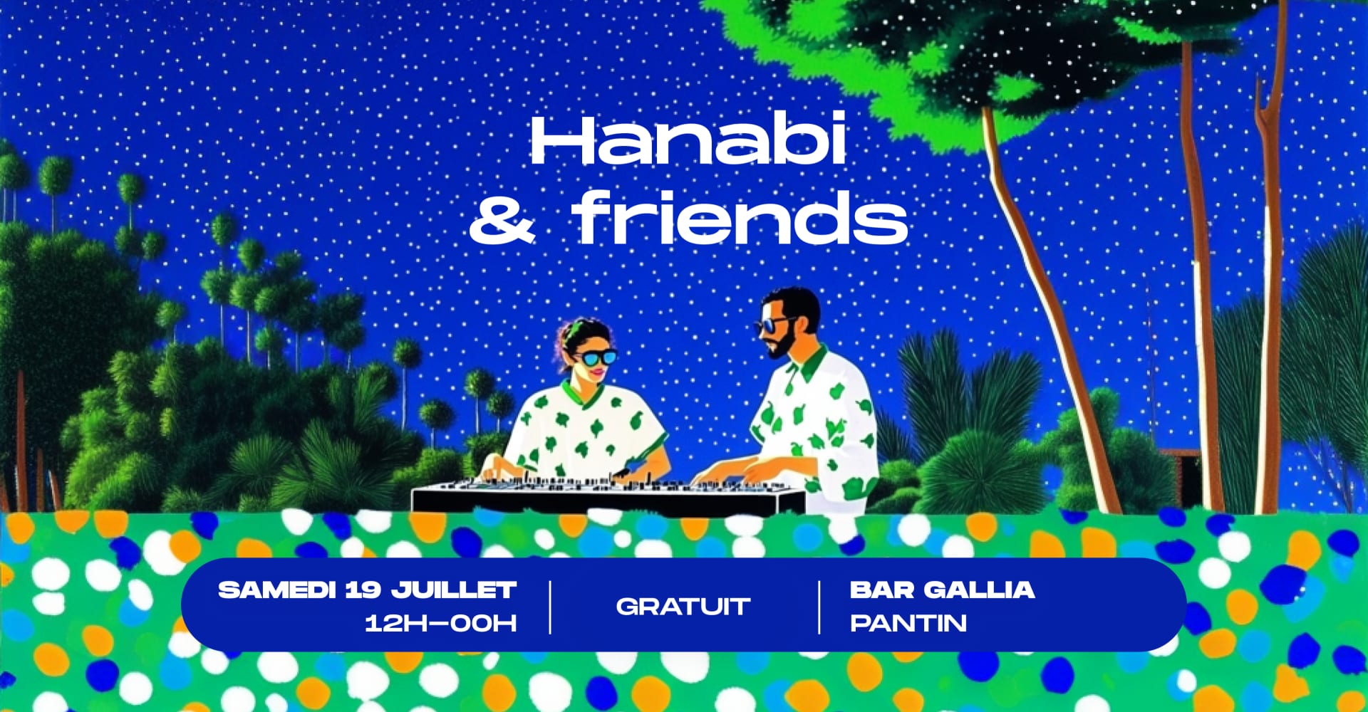 Hanabi & Friends X Bar Gallia