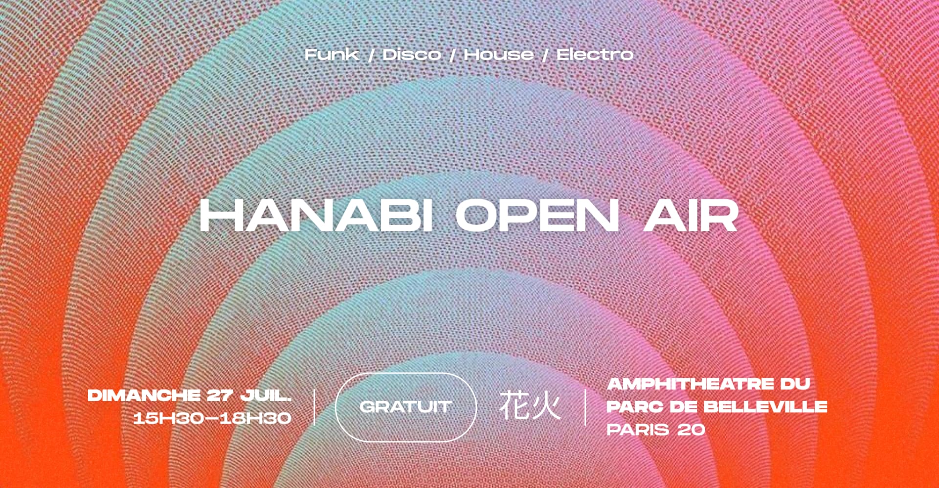 Hanabi Open Air @Amphithéâtre Du Parc De Belleville