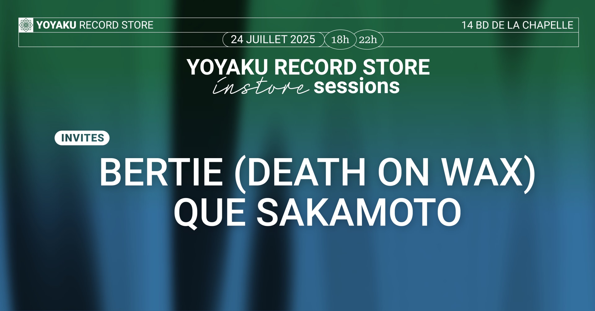 Yoyaku Instore Session With Que Sakamoto & Bertie