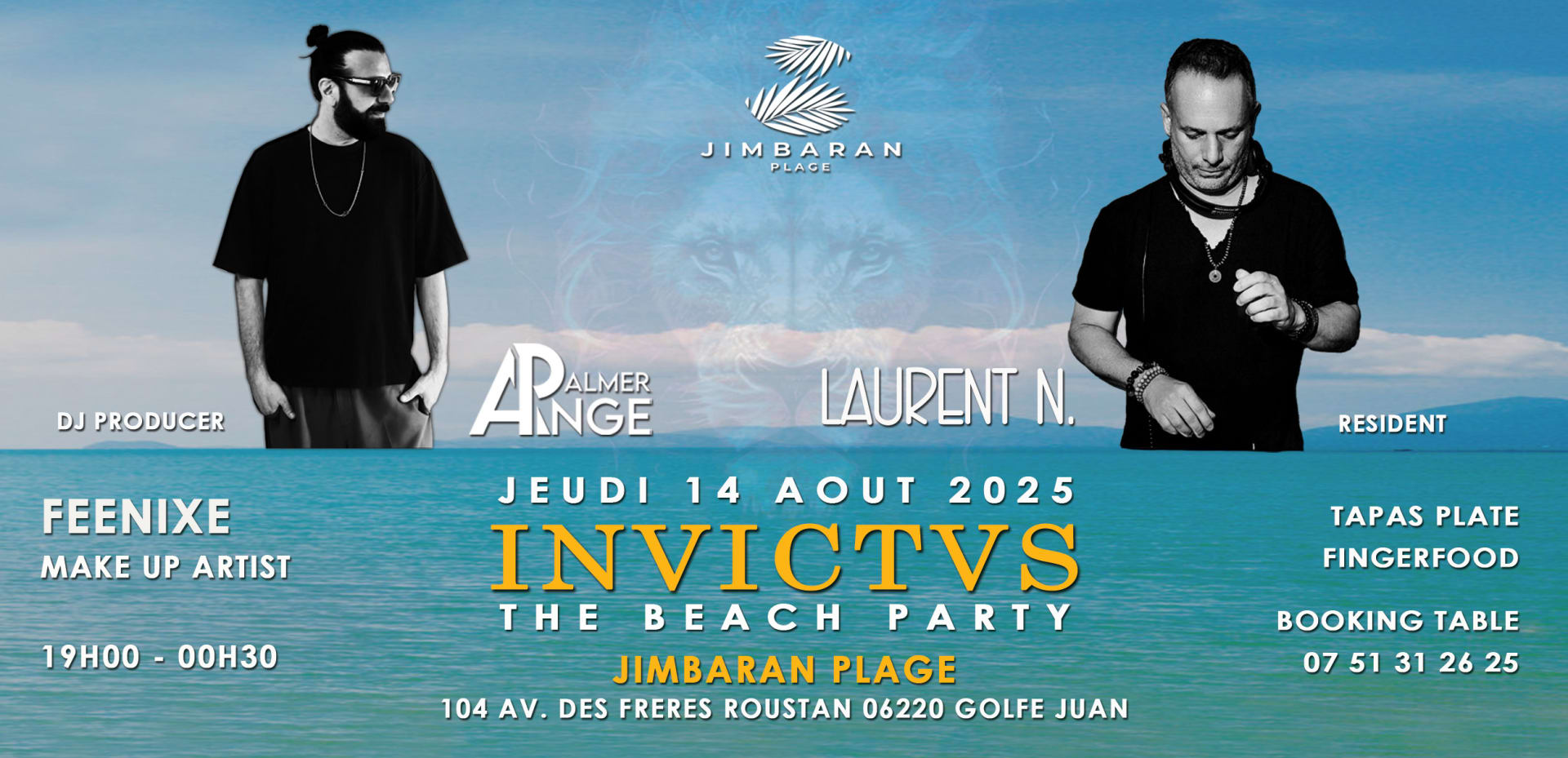 Invictus Special Guest Ange Palmer & Laurent N. Resident