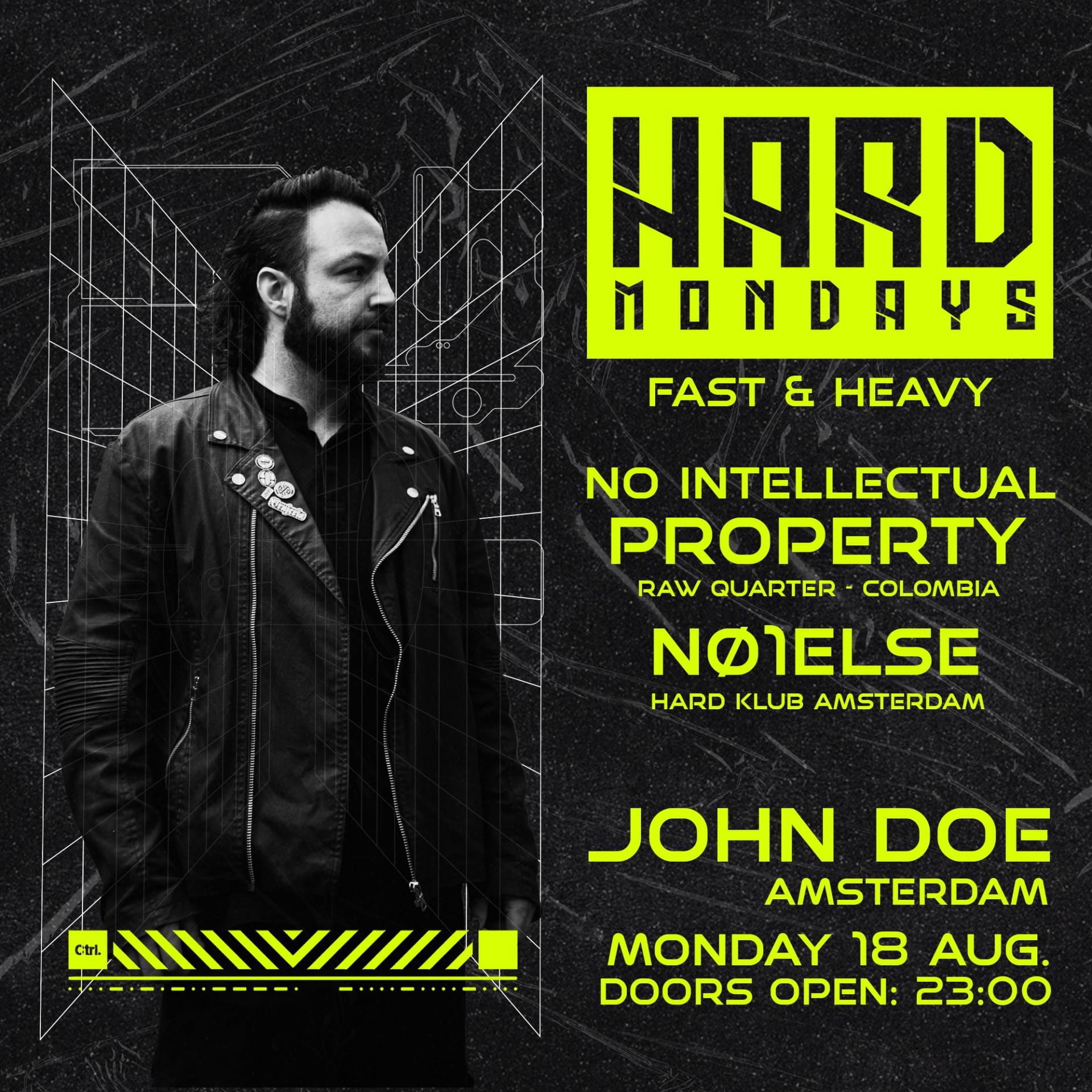 Hard Mondays Amsterdam - W/ No Intellectual Property-Col W34
