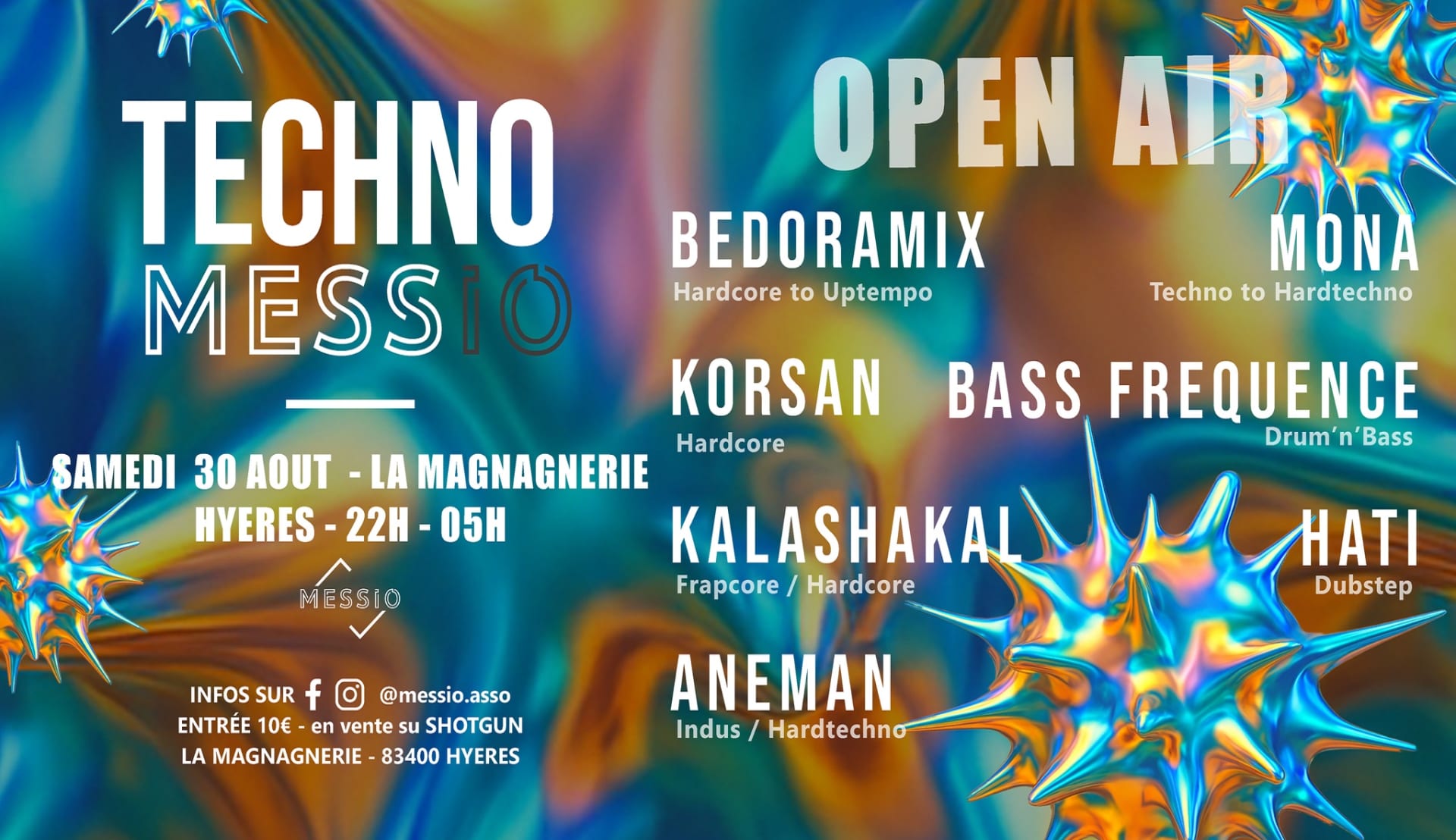 Tm Open Air : Bedoramix + Korsan + Kalashkal + Aneman + ...