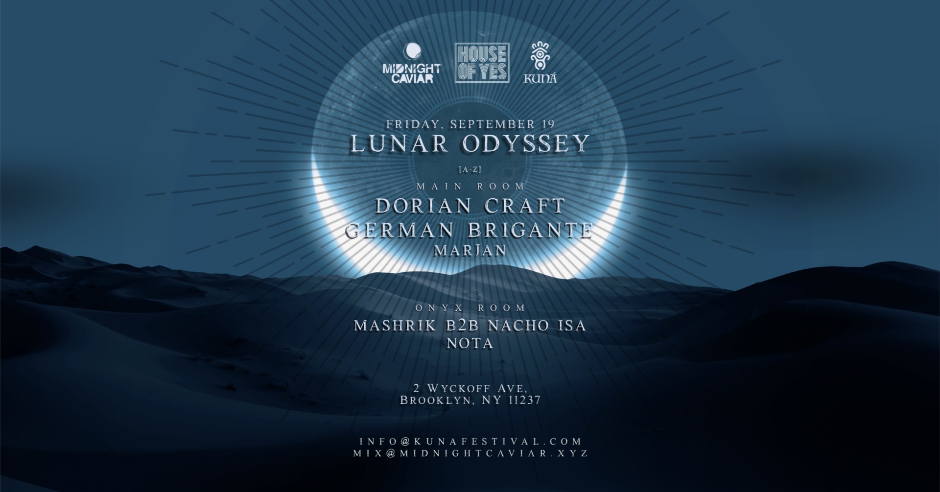 Lunar Odyssey: Dorian Craft • German Brigante • Mashrik ++