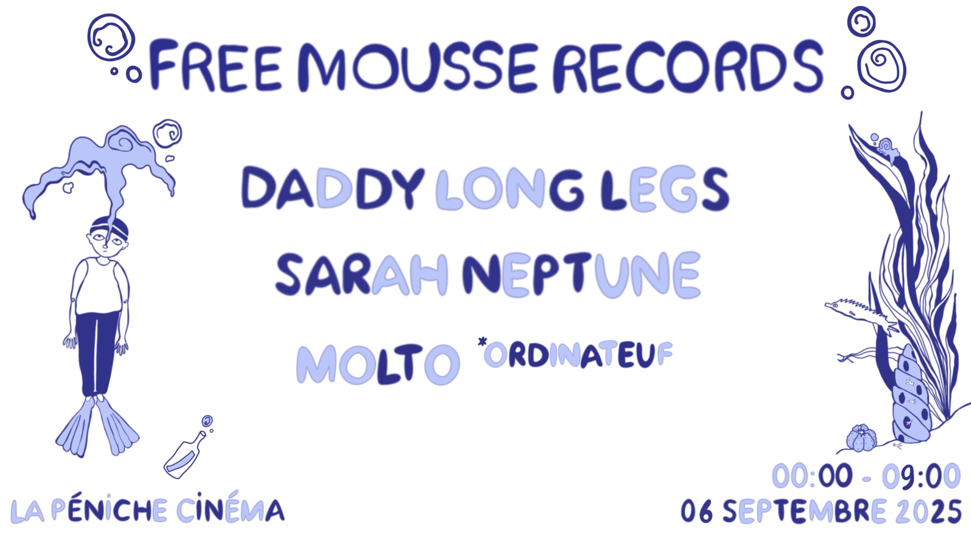 Free Mousse W/ Molto, Sarah Neptune & Daddy Long Legs
