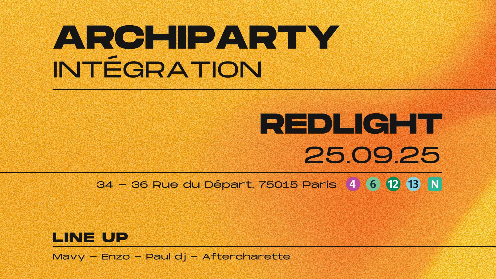 Archipharty | Intégration @Redlight