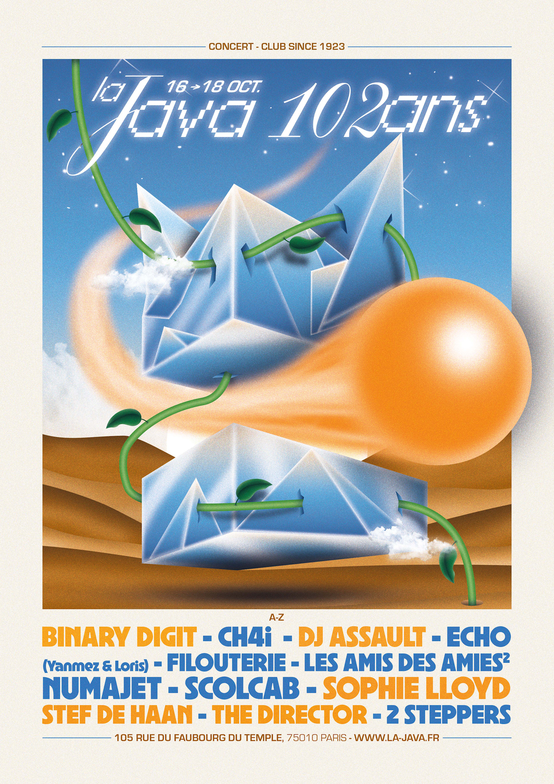 La Java 102 Ans : Dj Assault, Binary Digit, Scolcab & More