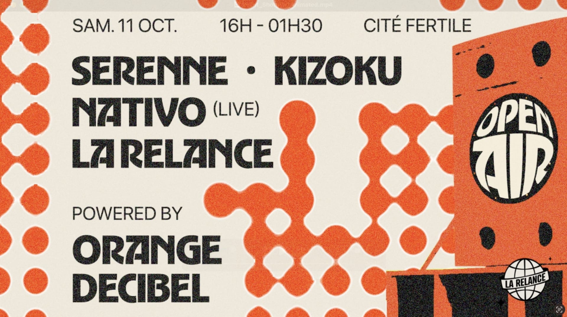 La Relance X La Cité Fertile : A Last Open Air