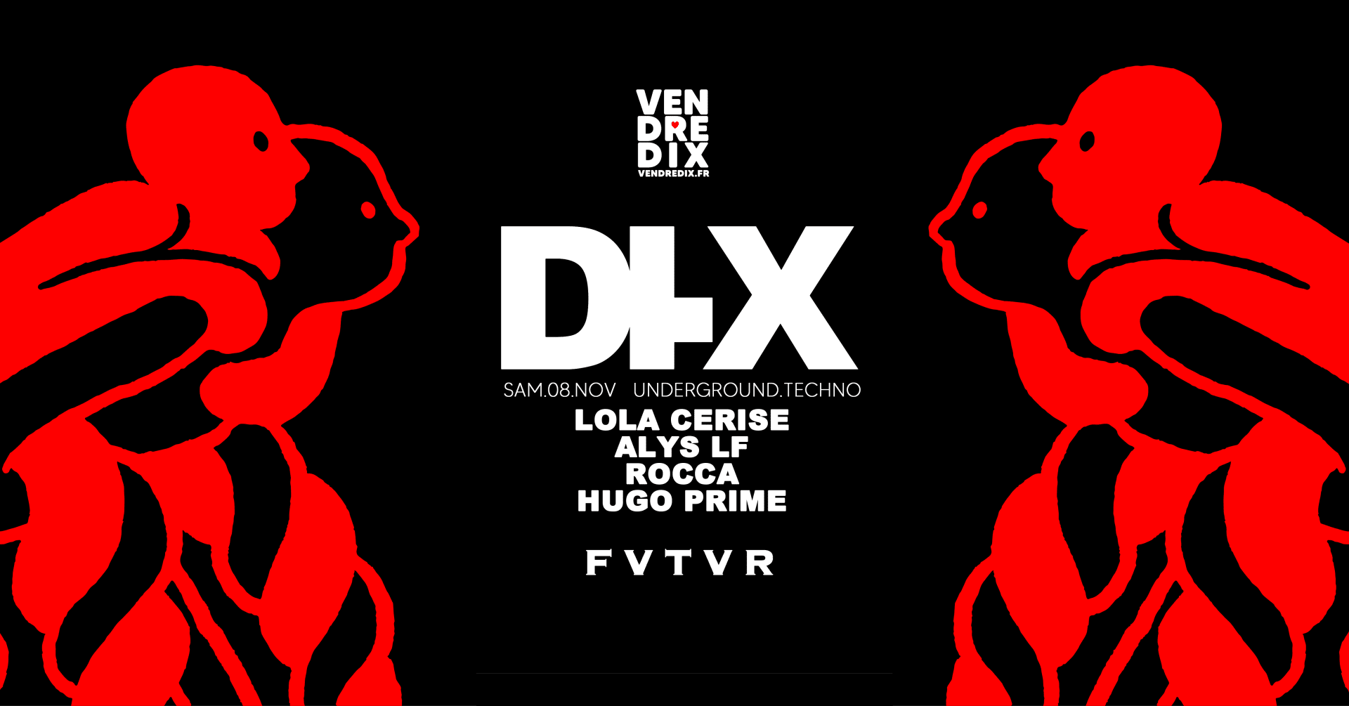 DI.X Techno : Lola Cerise, Rocca, Alys Lf, Hugo Prime