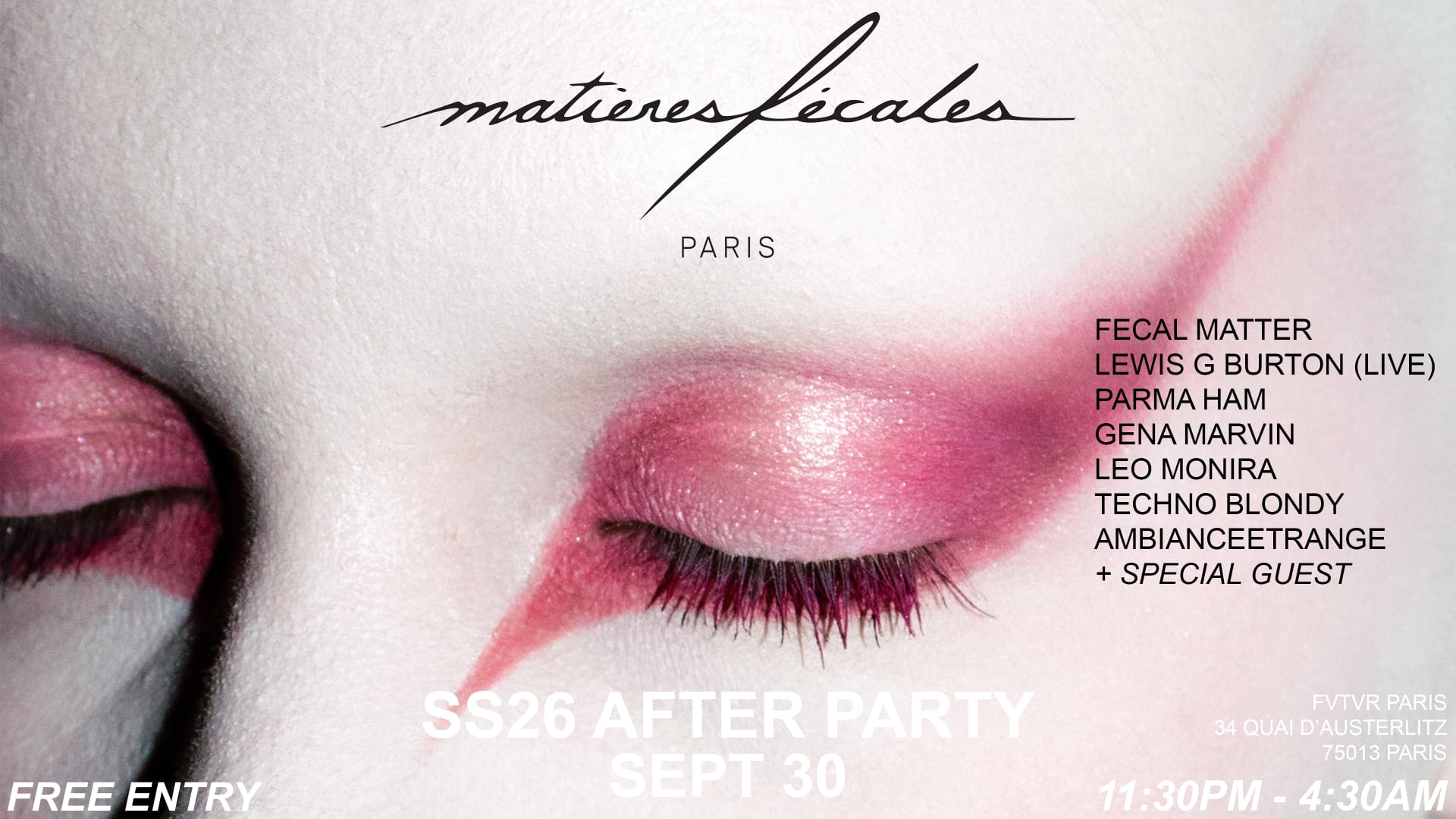 Matières Fécales : Ss26 After Party