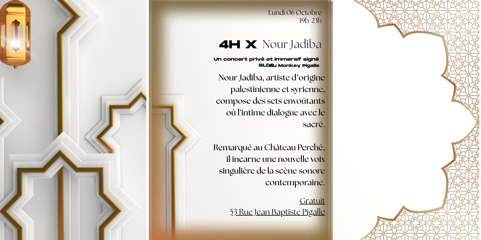 4h X Nour Jadiba : Concert Privé Et Intimiste Signé Bldg