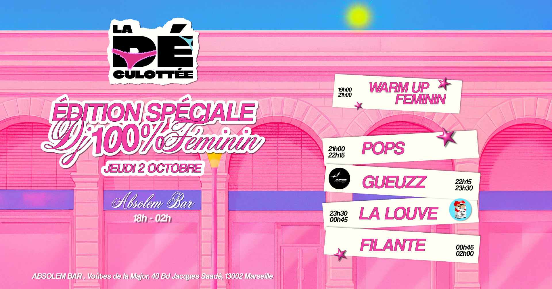 La Déculottée - Édition Spéciale Line Up 100% Féminine